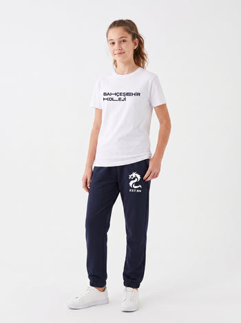 Bahçeşehir Koleji Özel Tasarım Yazılı T-shirt + Red Dragons T-Shirt + Koyu Lacivert Eşofman Altı