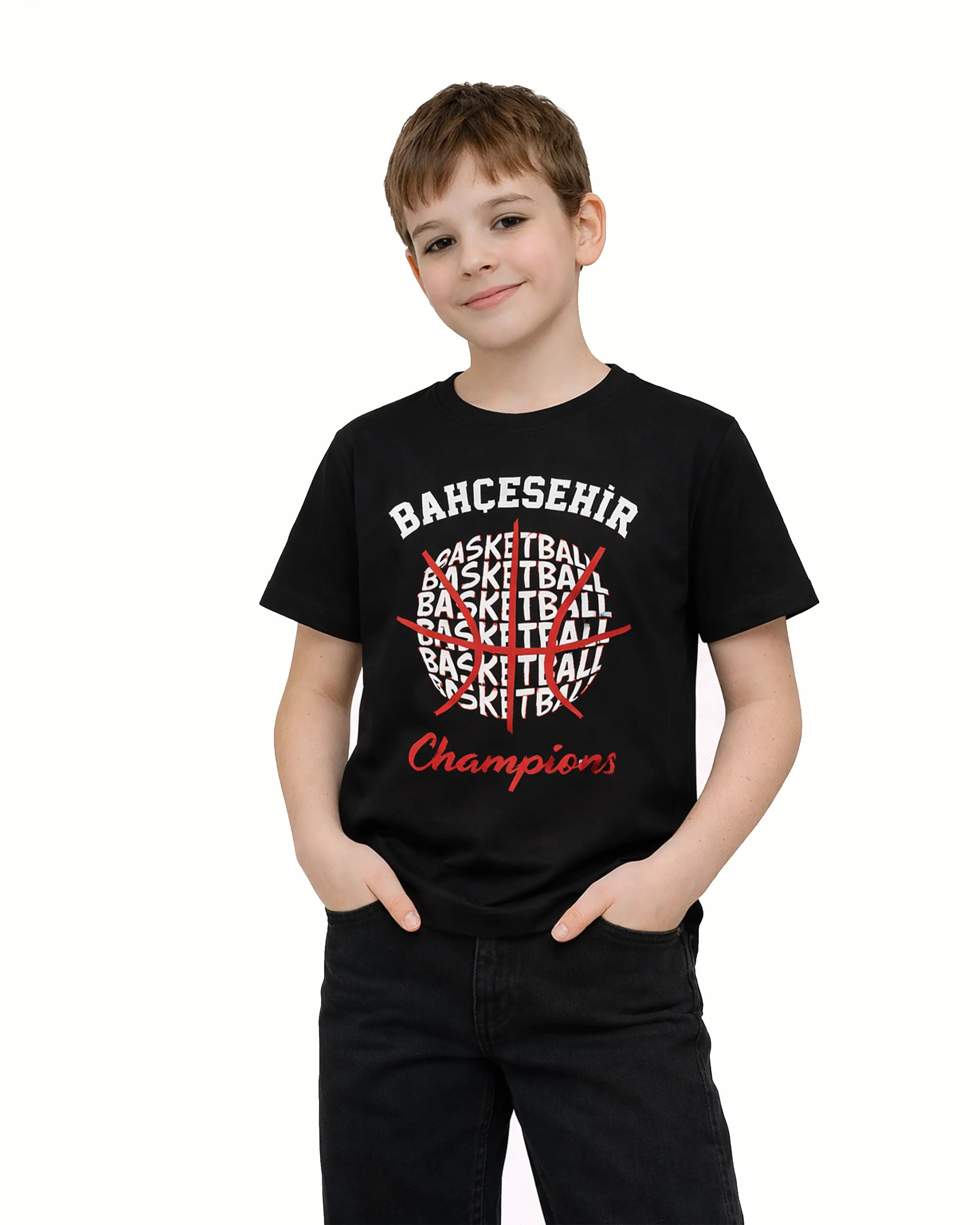 BK Basketball Champion Siyah T-Shirt bigkeepcollection