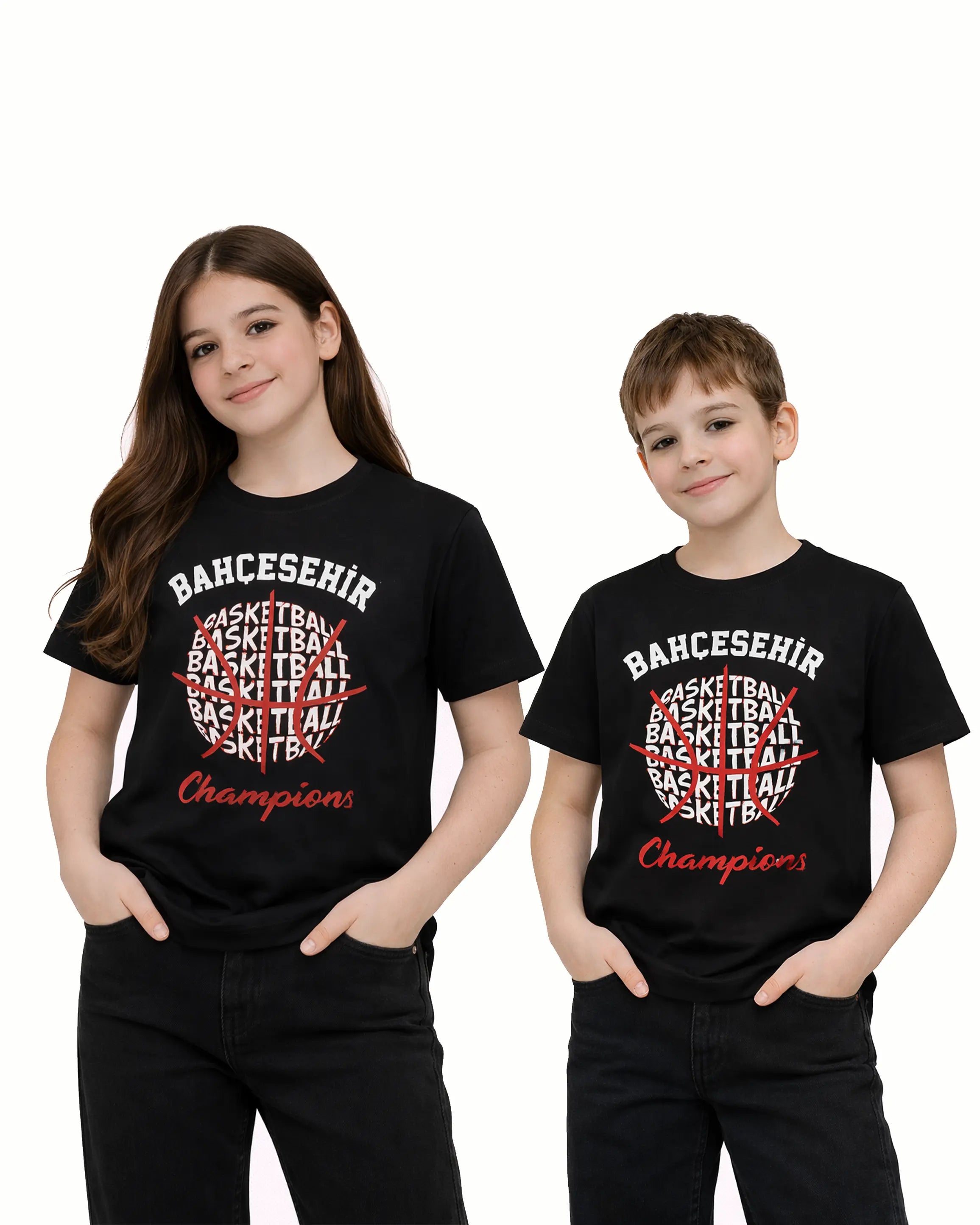 BK Basketball Champion Siyah T-Shirt bigkeepcollection