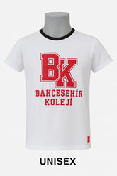 Bahçeşehir Siyah Yaka Kırmızı Beyaz T-Shirt bigkeepcollection