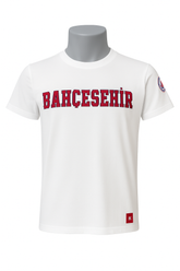 Bahçeşehir Kırmızı Logo Beyaz T-Shirt bigkeepcollection