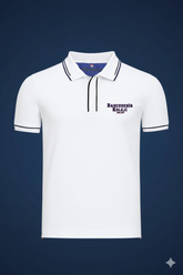 Bahçeşehir Polo Yaka Beyaz Yeni Sezon T-Shirt bigkeepcollection