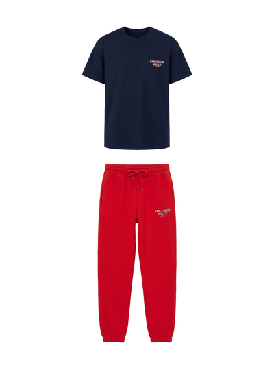 Bahçeşehir Koleji 26-27 Yeni Sezon Özel Tasarım T-Shirt + Özel Tasarım Kırmızı Eşofman