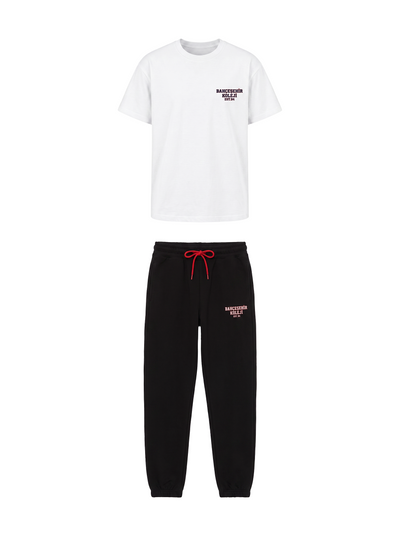 Bahçeşehir Koleji 26-27 Yeni Sezon Siyah Eşofman + Özel Tasarım Beyaz T-Shirt Kombini