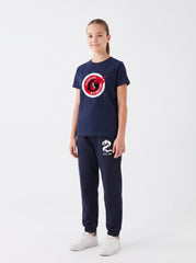 Bahçeşehir Koleji Özel Tasarım Yazılı T-shirt + Red Dragons T-Shirt + Koyu Lacivert Eşofman Altı