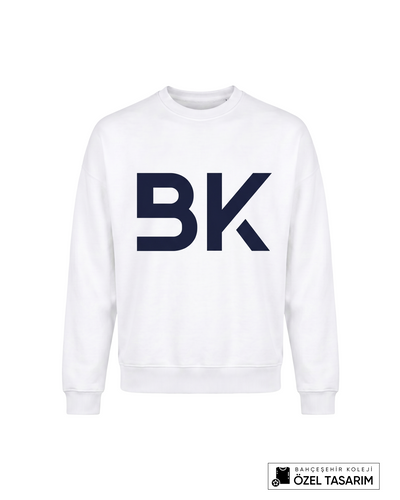 Bahçeşehir Koleji BK Logolu Özel Tasarım Sweatshirt