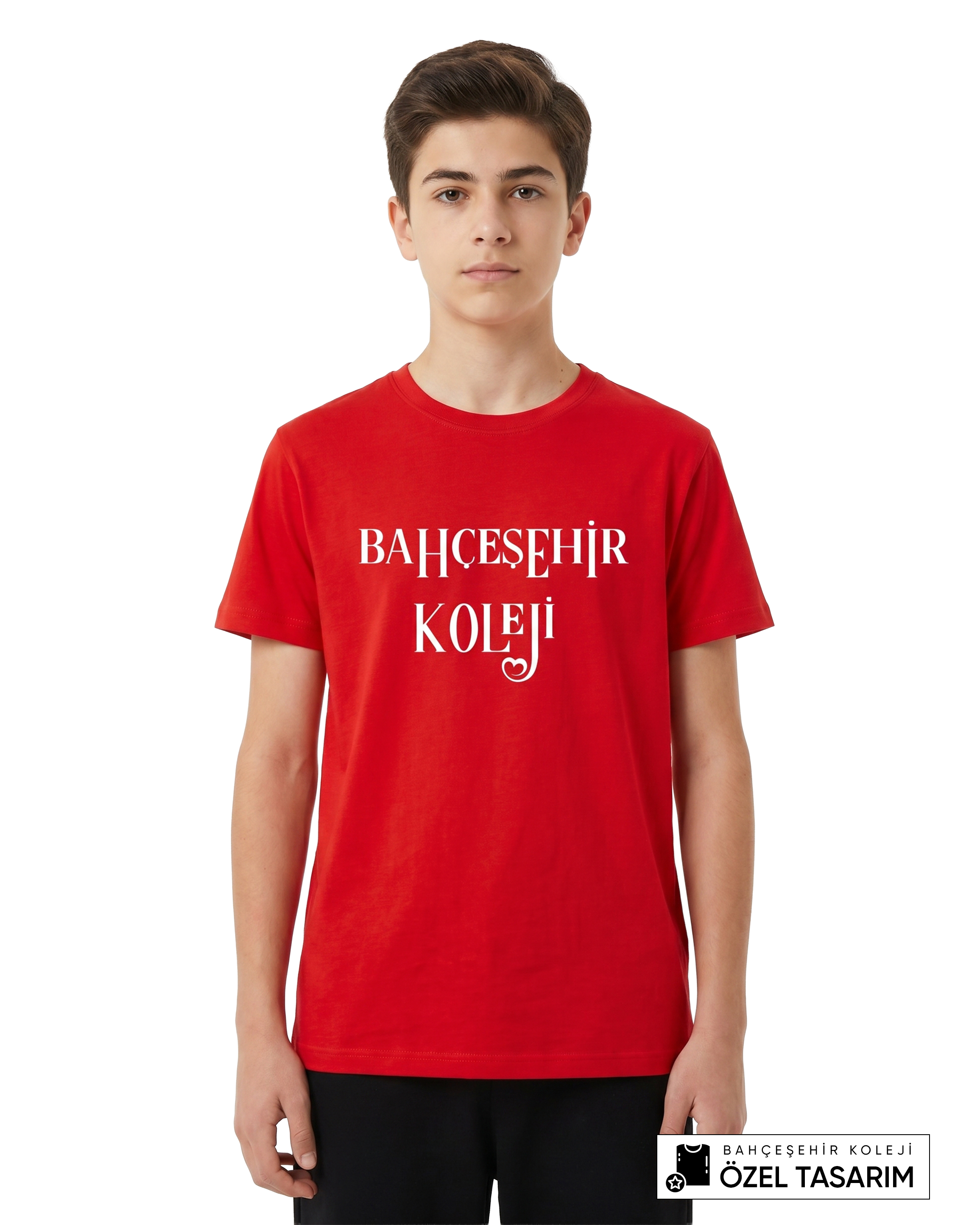 Bahçeşehir Koleji Özel Tasarım Yazılı T-shirt