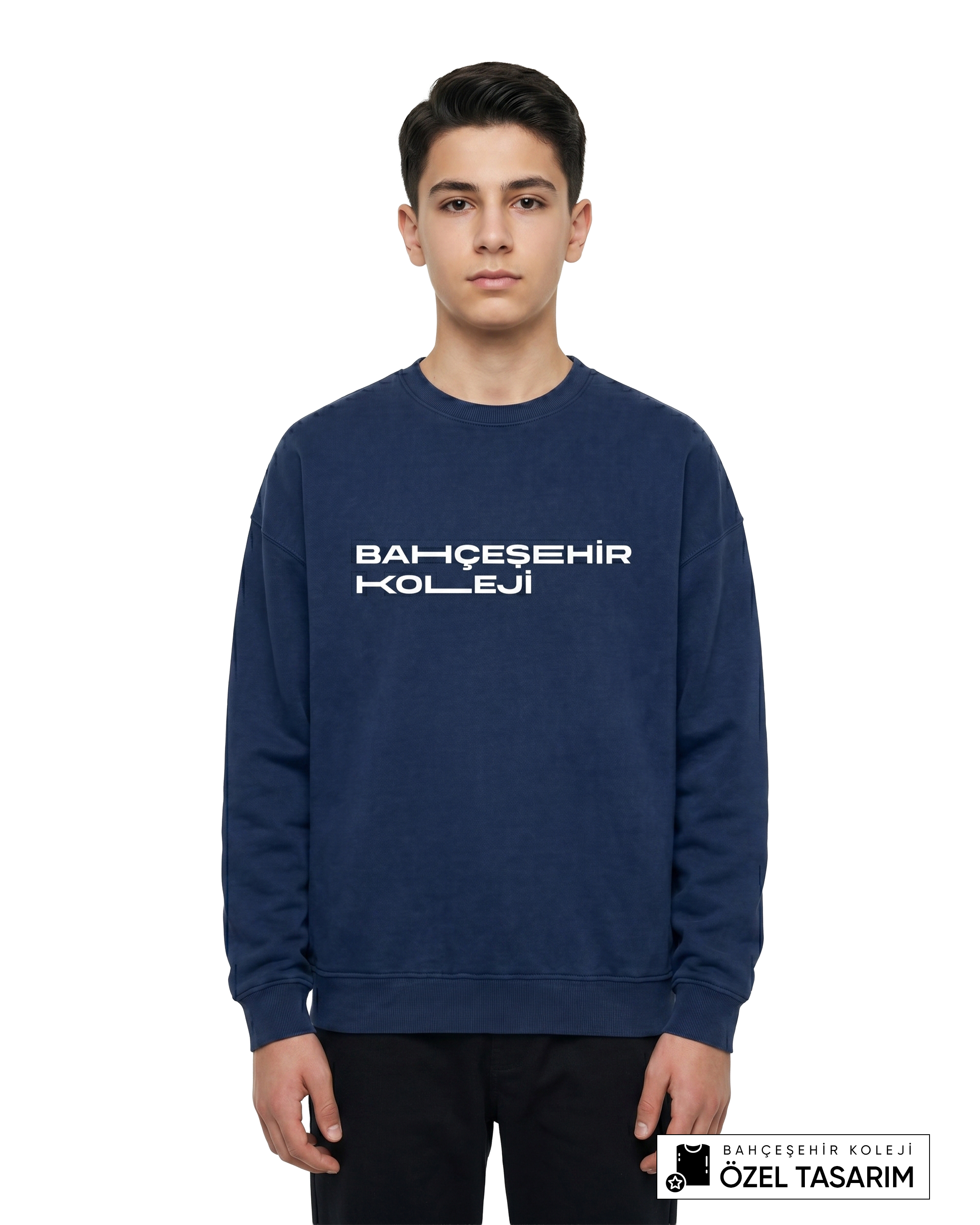 Bahçeşehir Koleji Özel Tasarım Yazılı Sweatshirt