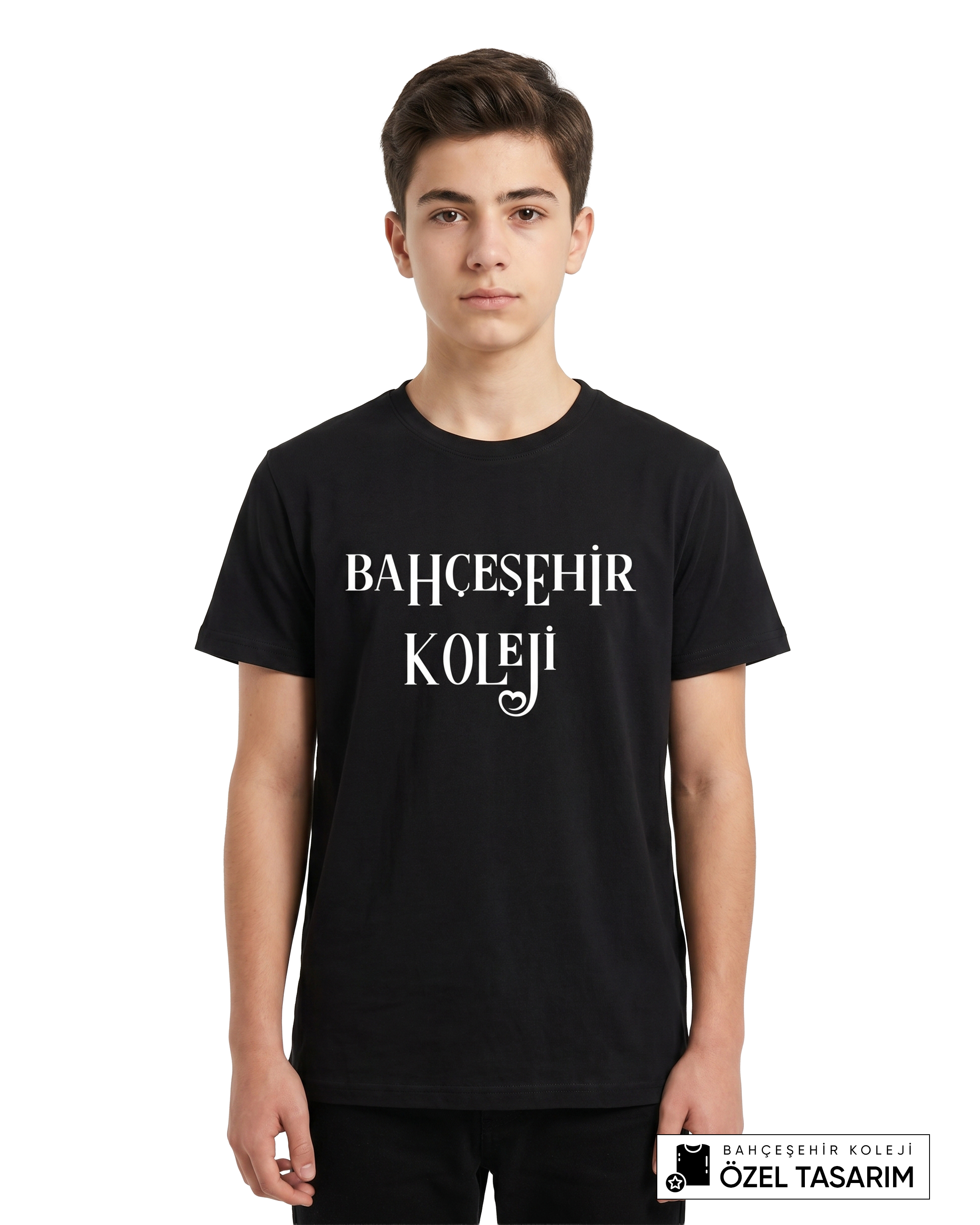 Bahçeşehir Koleji Özel Tasarım Yazılı T-shirt