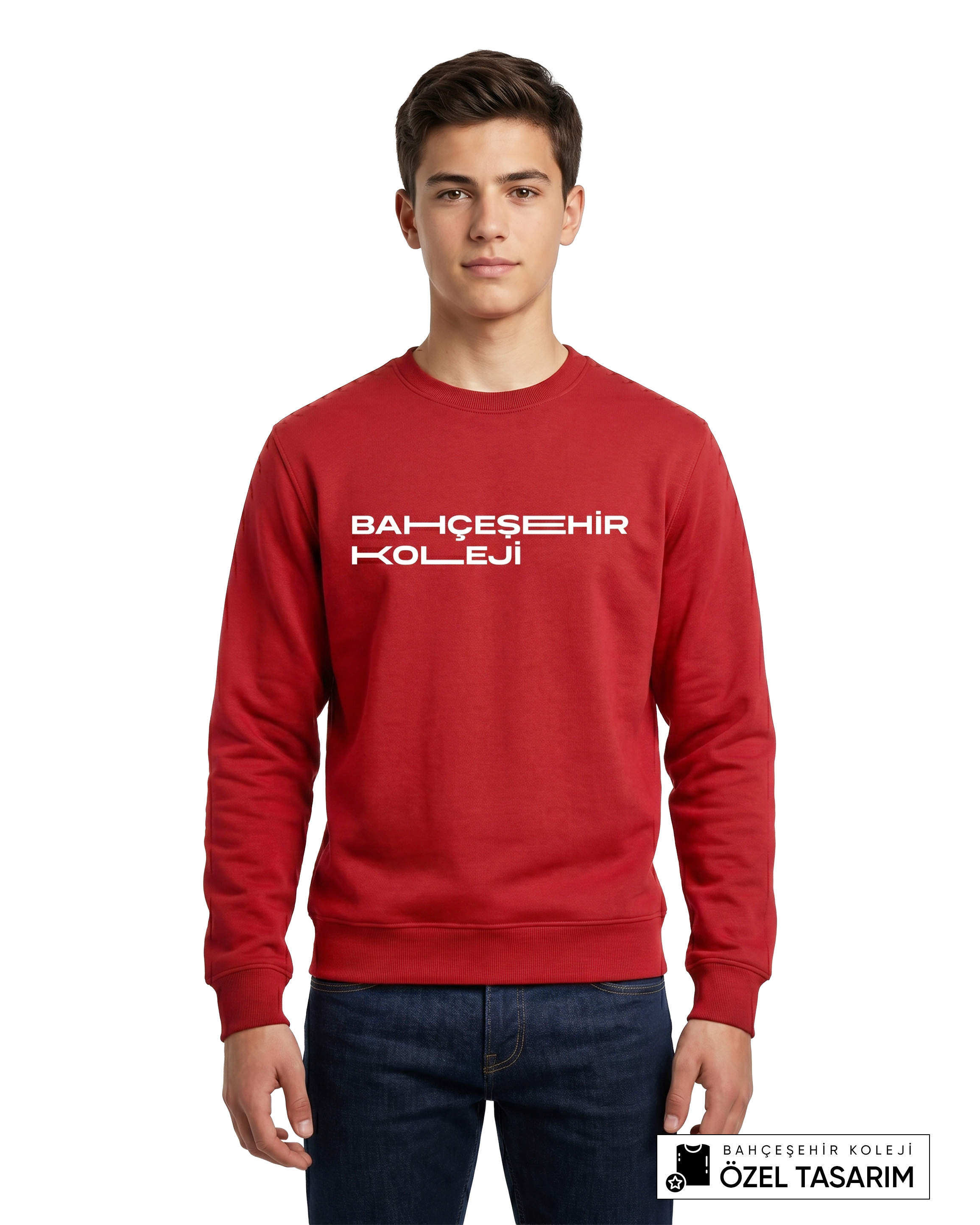 Bahçeşehir Koleji Özel Tasarım Yazılı Sweatshirt
