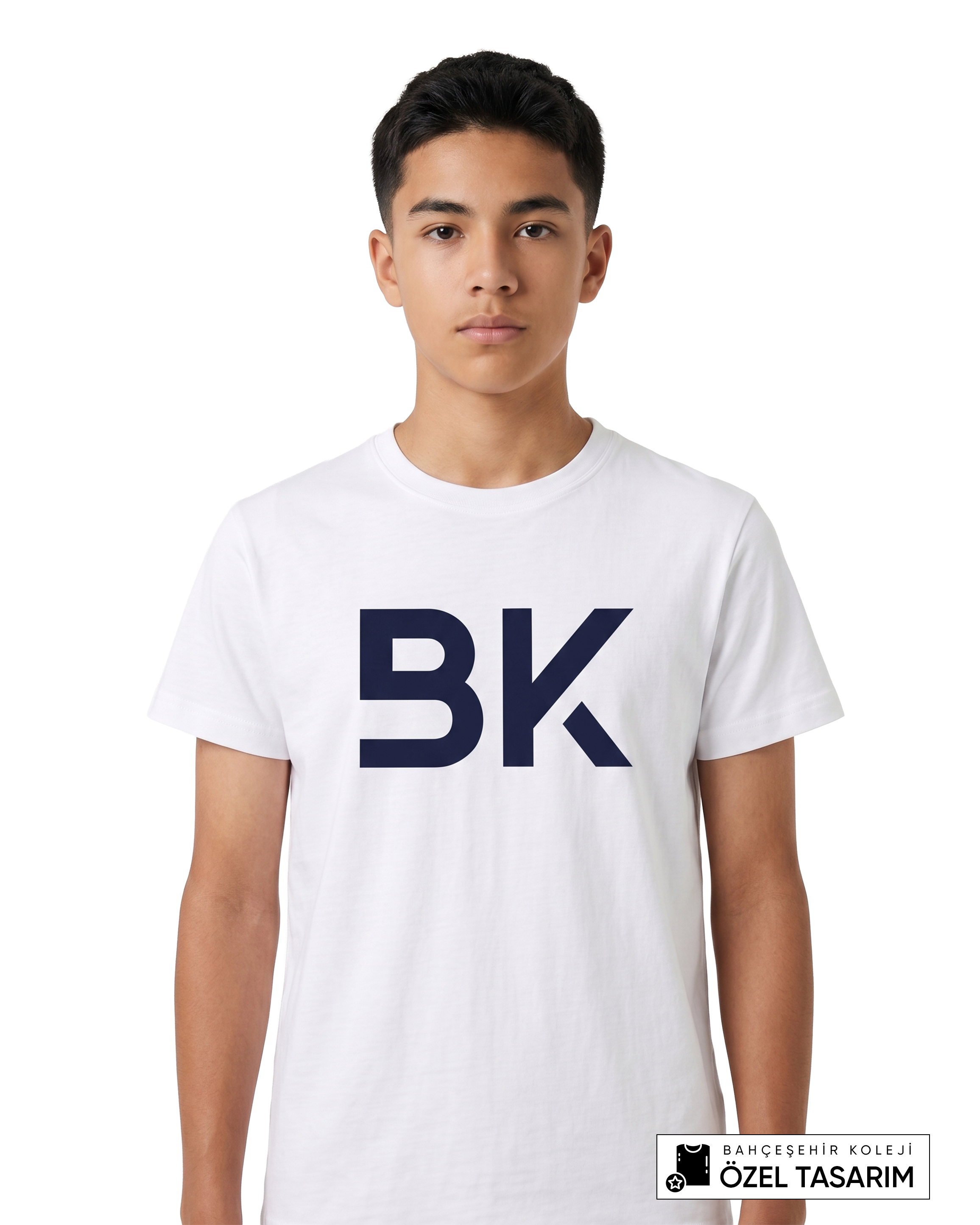 Bahçeşehir Koleji BK Logolu Özel Tasarım T-shirt