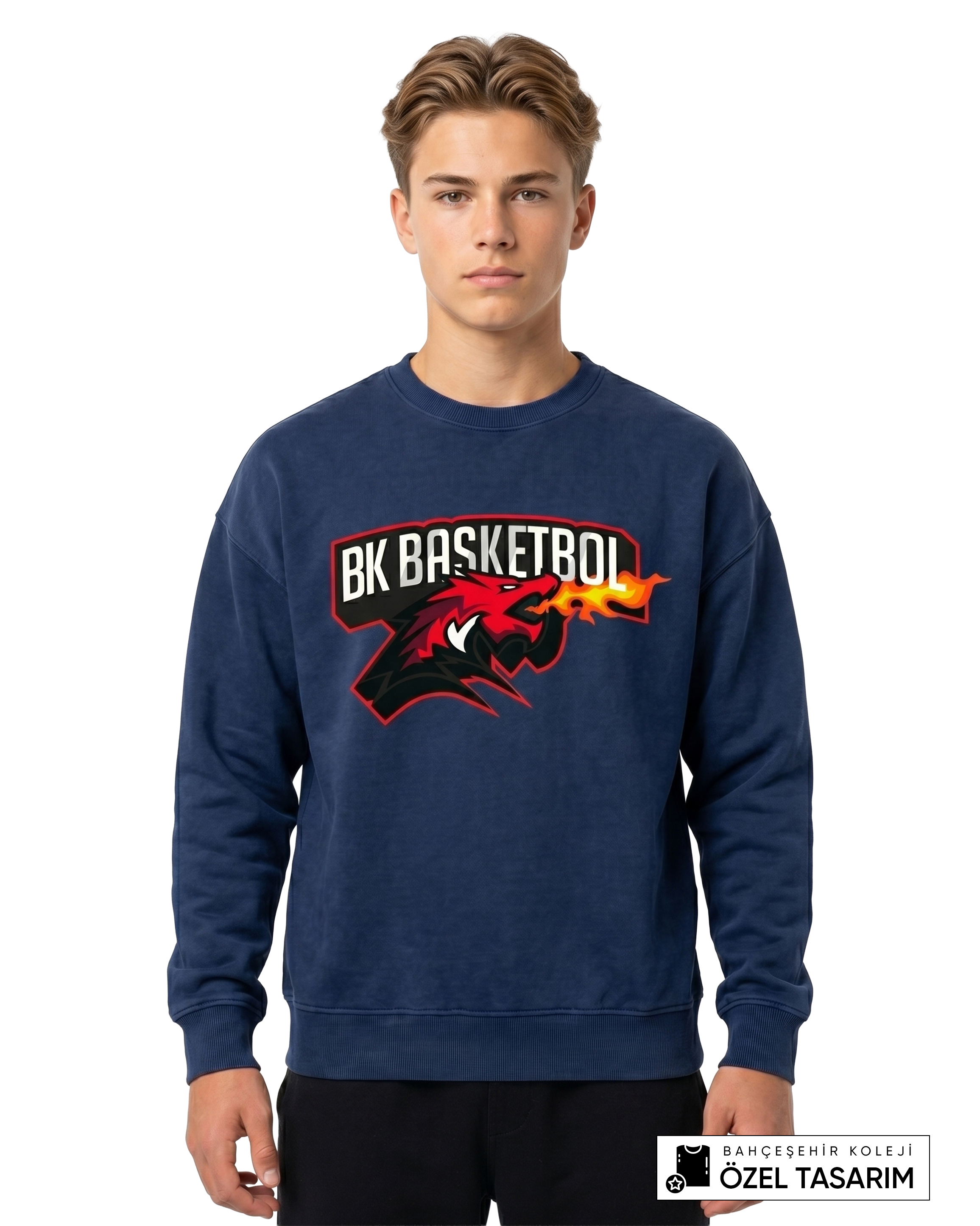 Bahçeşehir Koleji BK Basketbol Özel Tasarım Sweatshirt
