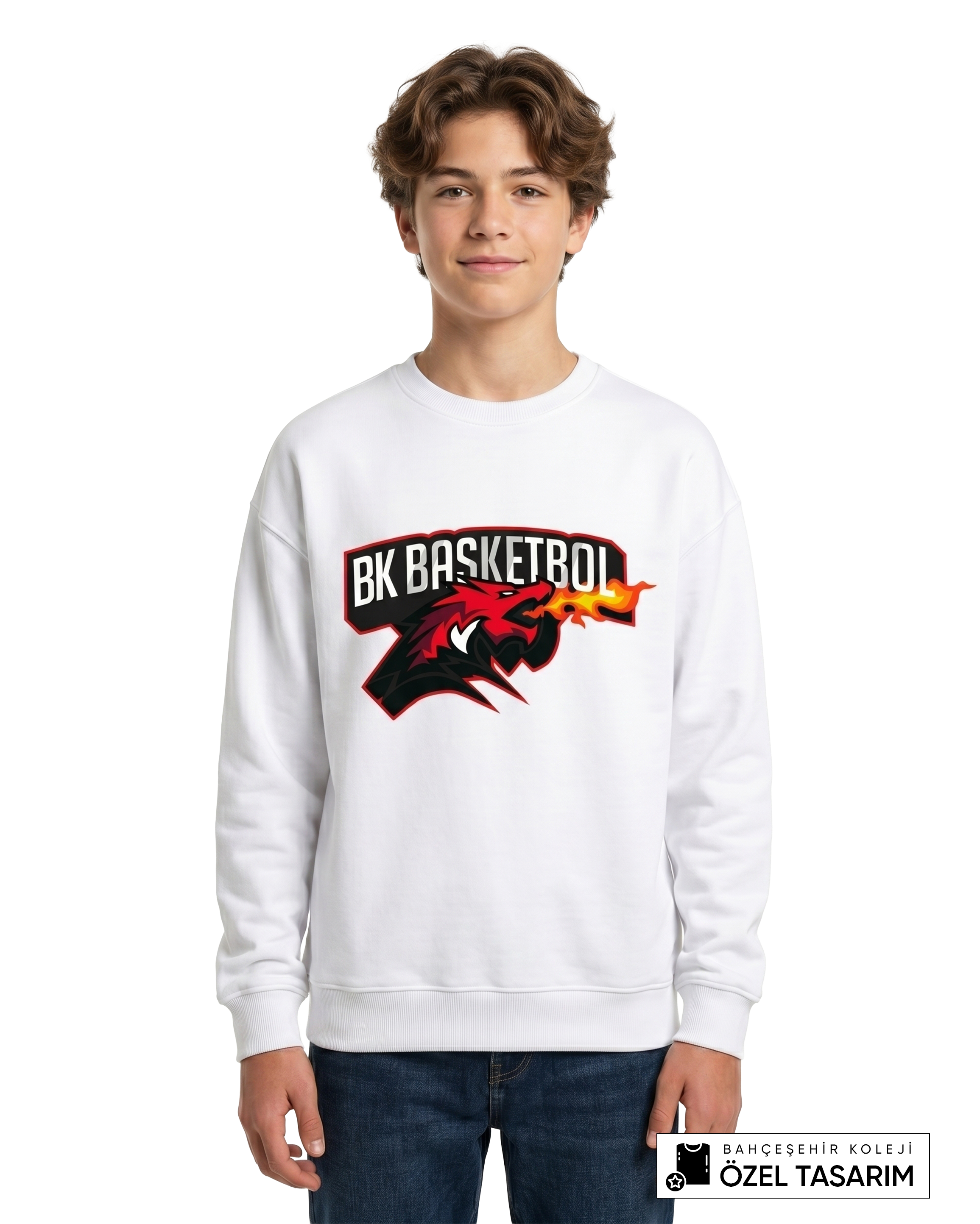 Bahçeşehir Koleji BK Basketbol Özel Tasarım Sweatshirt
