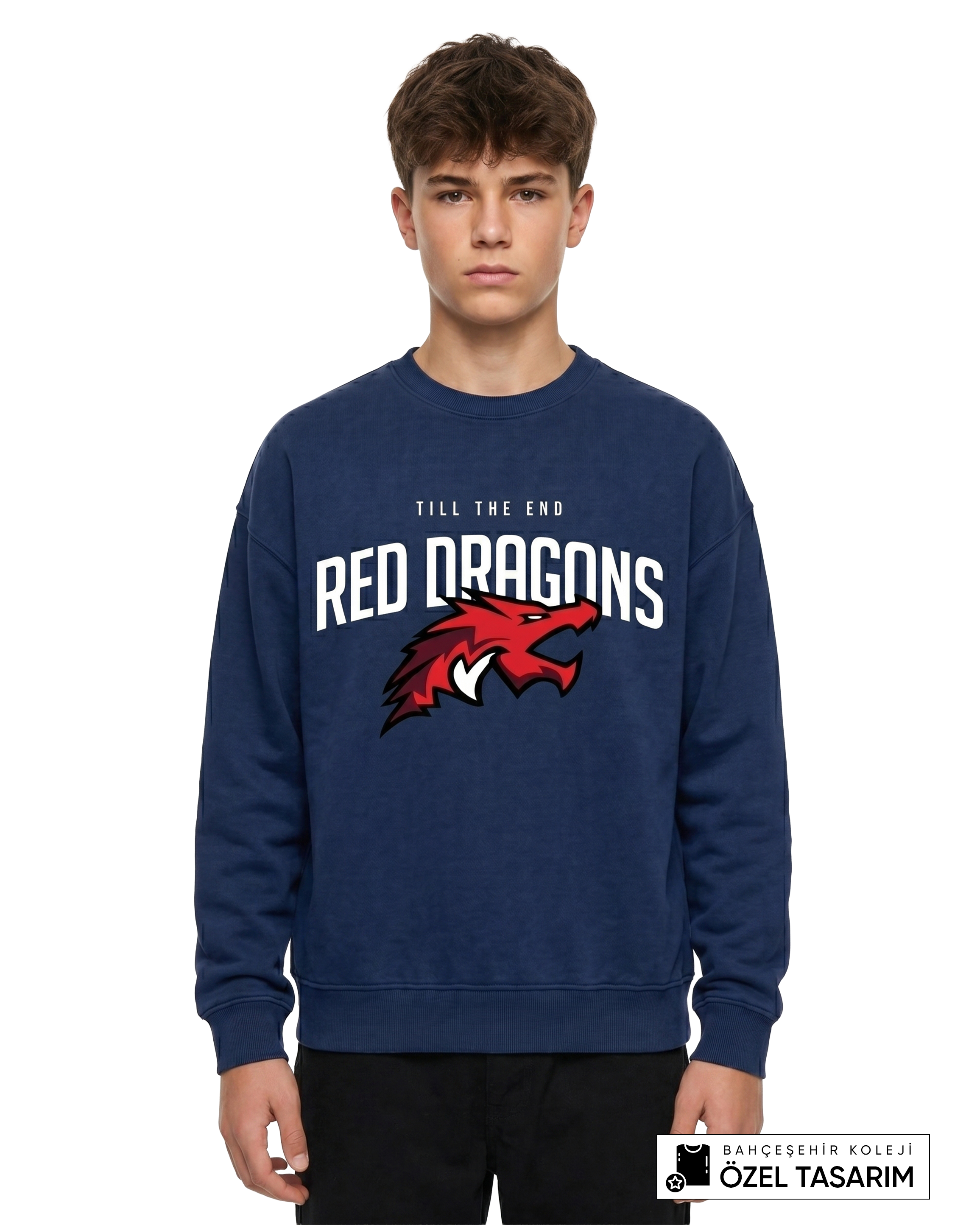 Bahçeşehir Koleji Red Dragons Özel Tasarım Sweatshirt