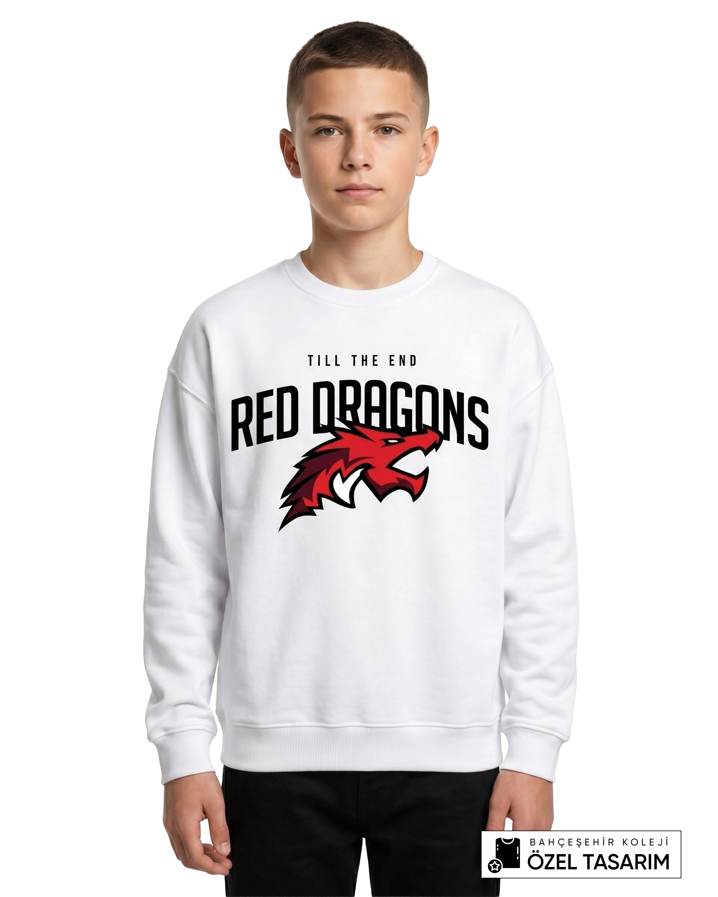 Bahçeşehir Koleji Red Dragons Özel Tasarım Sweatshirt