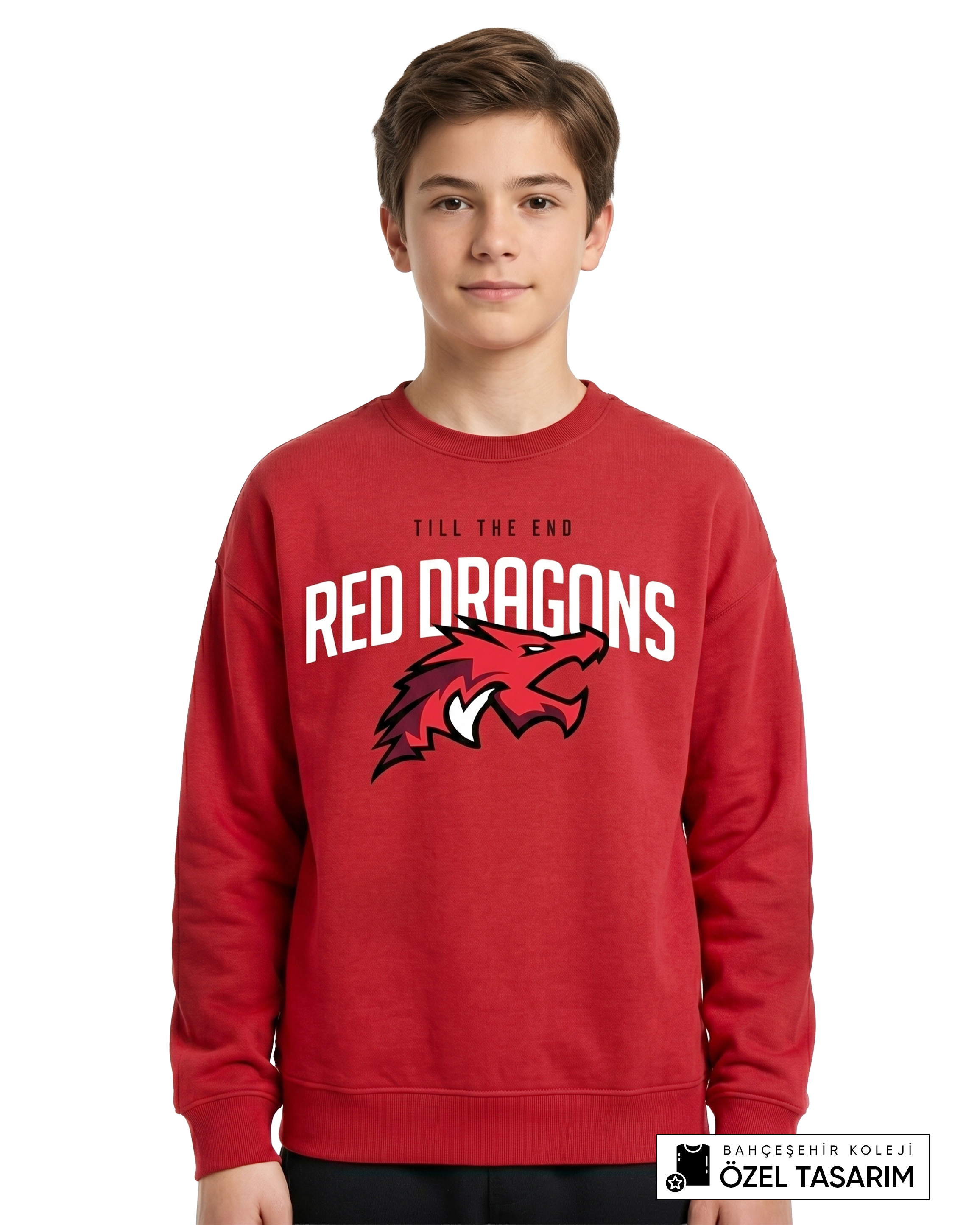 Bahçeşehir Koleji Red Dragons Özel Tasarım Sweatshirt