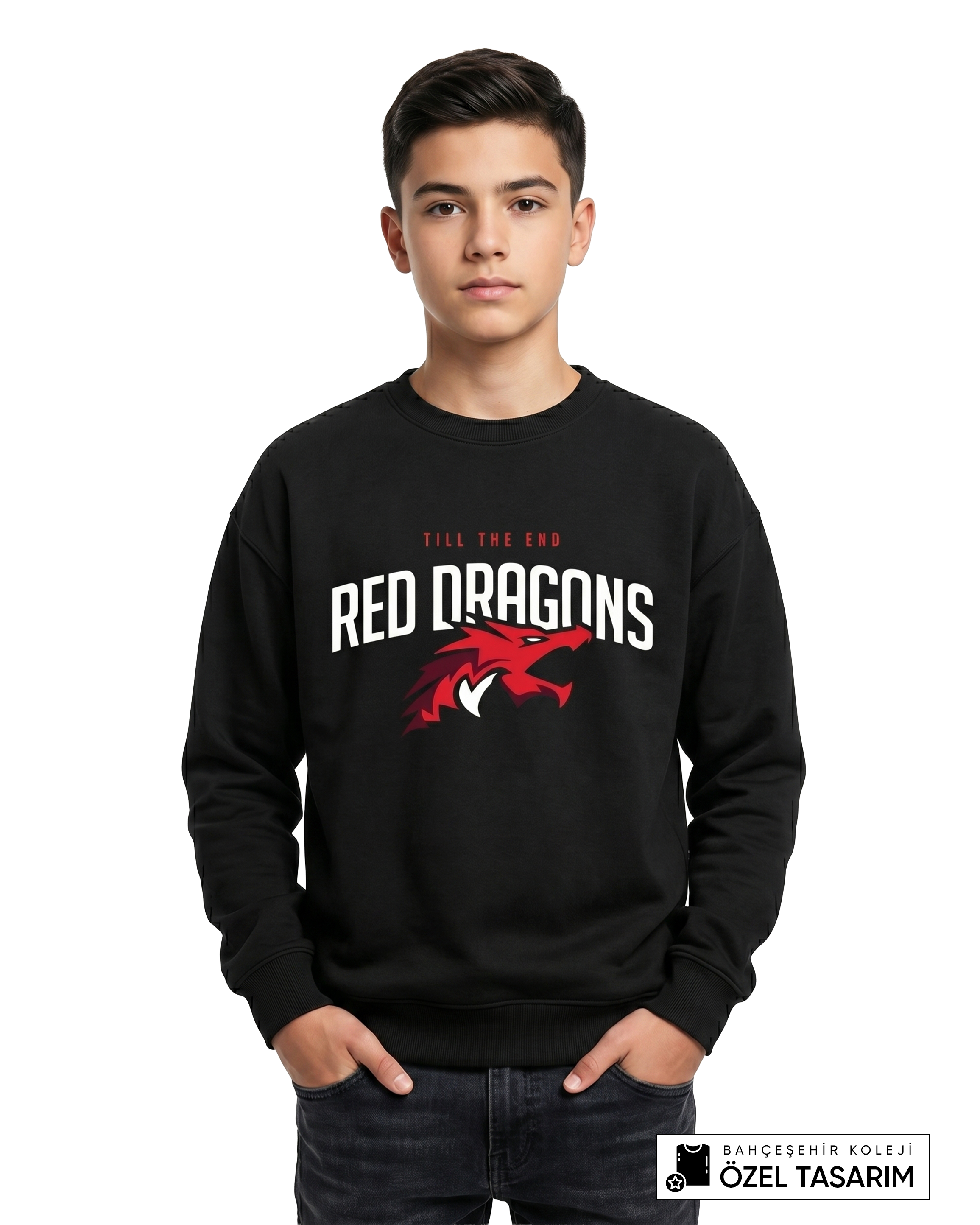 Bahçeşehir Koleji Red Dragons Özel Tasarım Sweatshirt