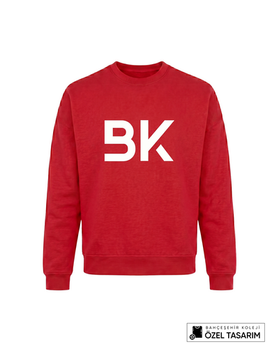 Bahçeşehir Koleji BK Logolu Özel Tasarım Sweatshirt