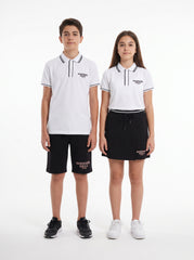Bahçeşehir Yeni Sezon  Beyaz Polo Yaka T-Shirt + Şort veya Şort Etek Kombini