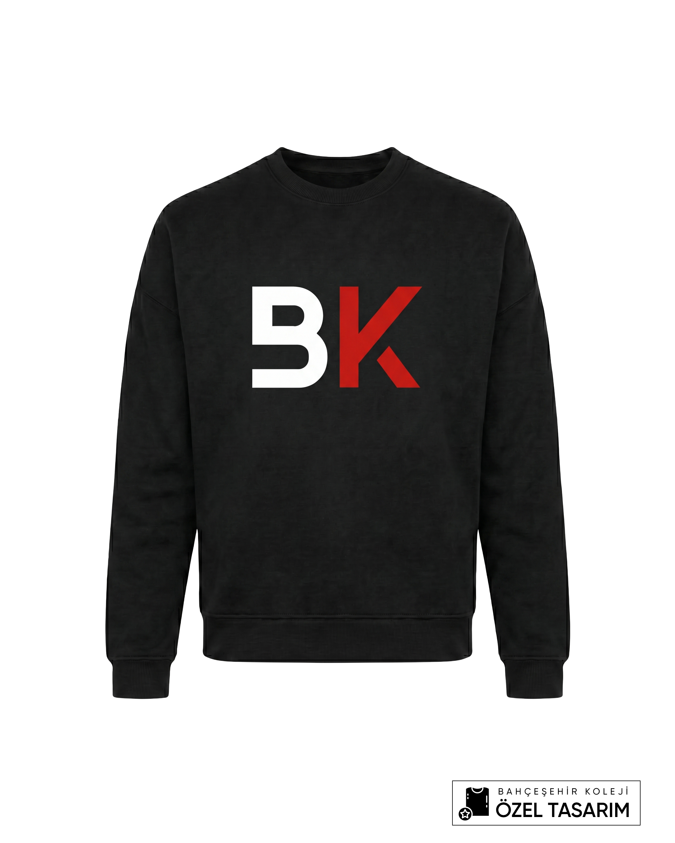 Bahçeşehir Koleji BK Logolu Özel Tasarım Sweatshirt