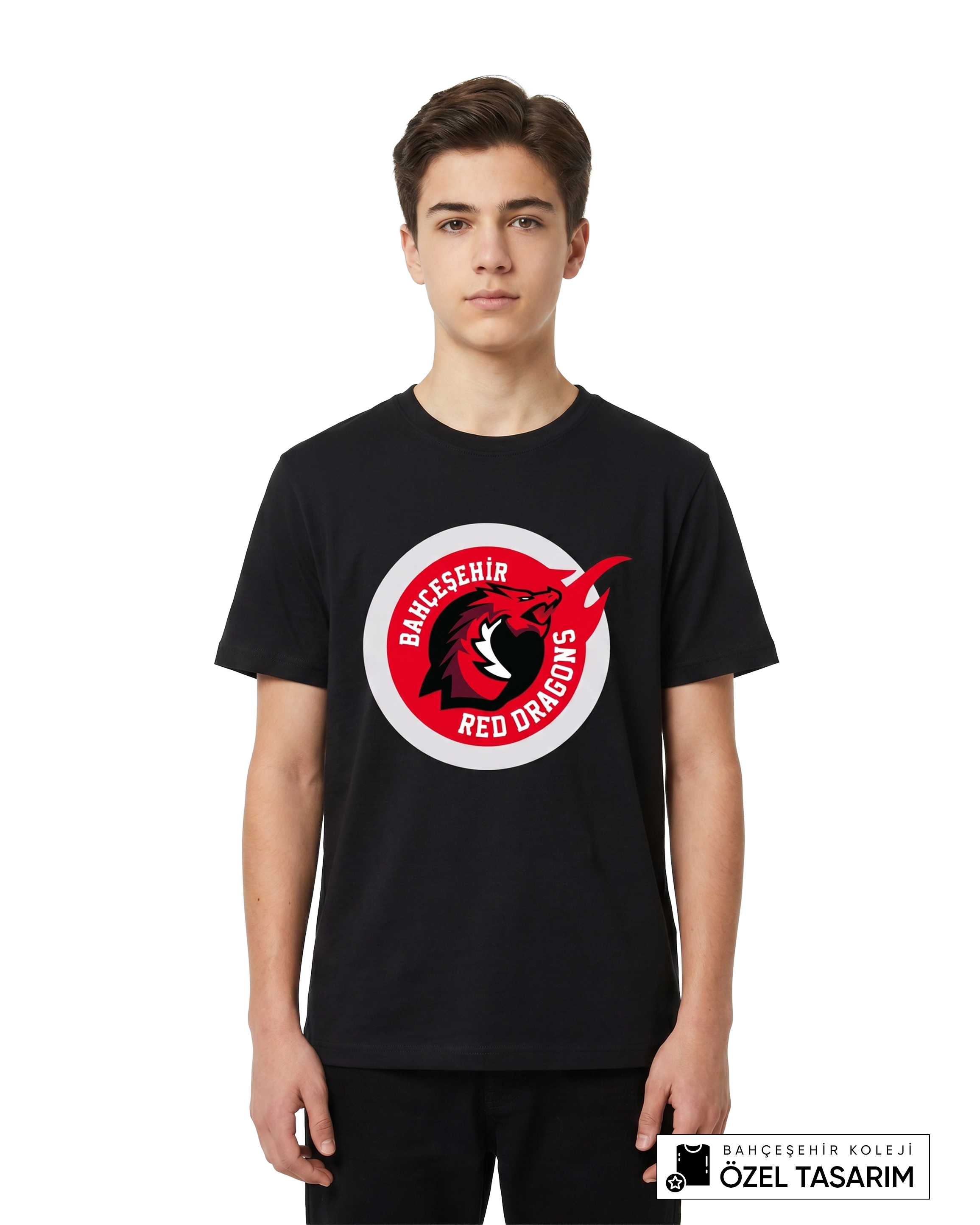 Bahçeşehir Koleji Red Dragons Logolu T-Shirt