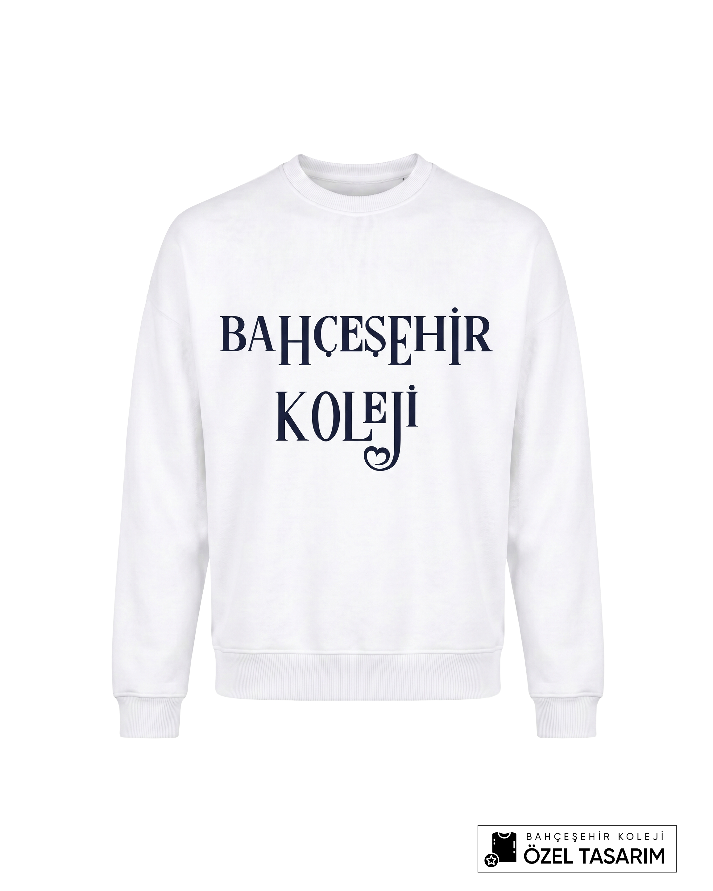 Bahçeşehir Koleji Özel Tasarım Yazılı Sweatshirt