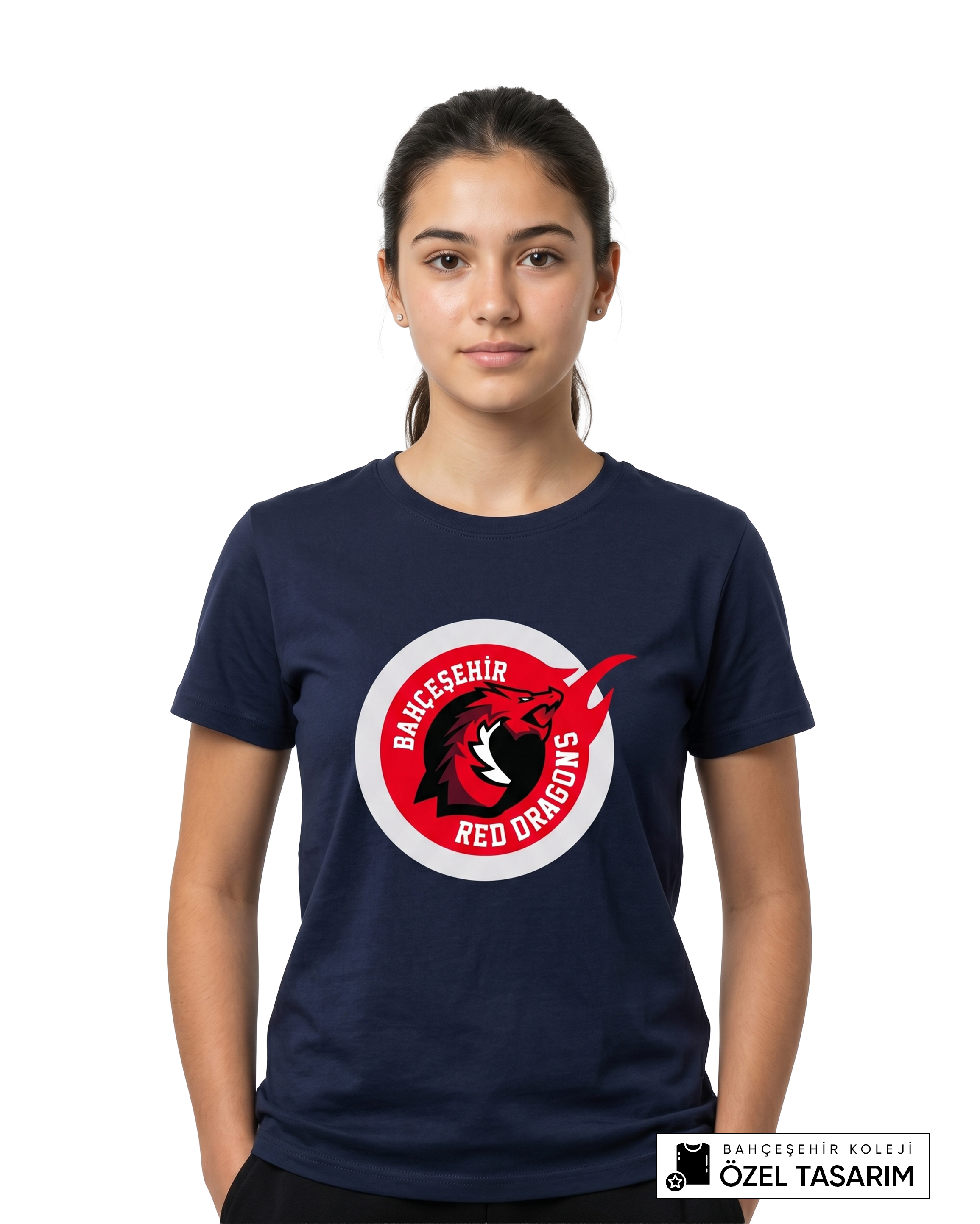Bahçeşehir Koleji Red Dragons Logolu T-Shirt