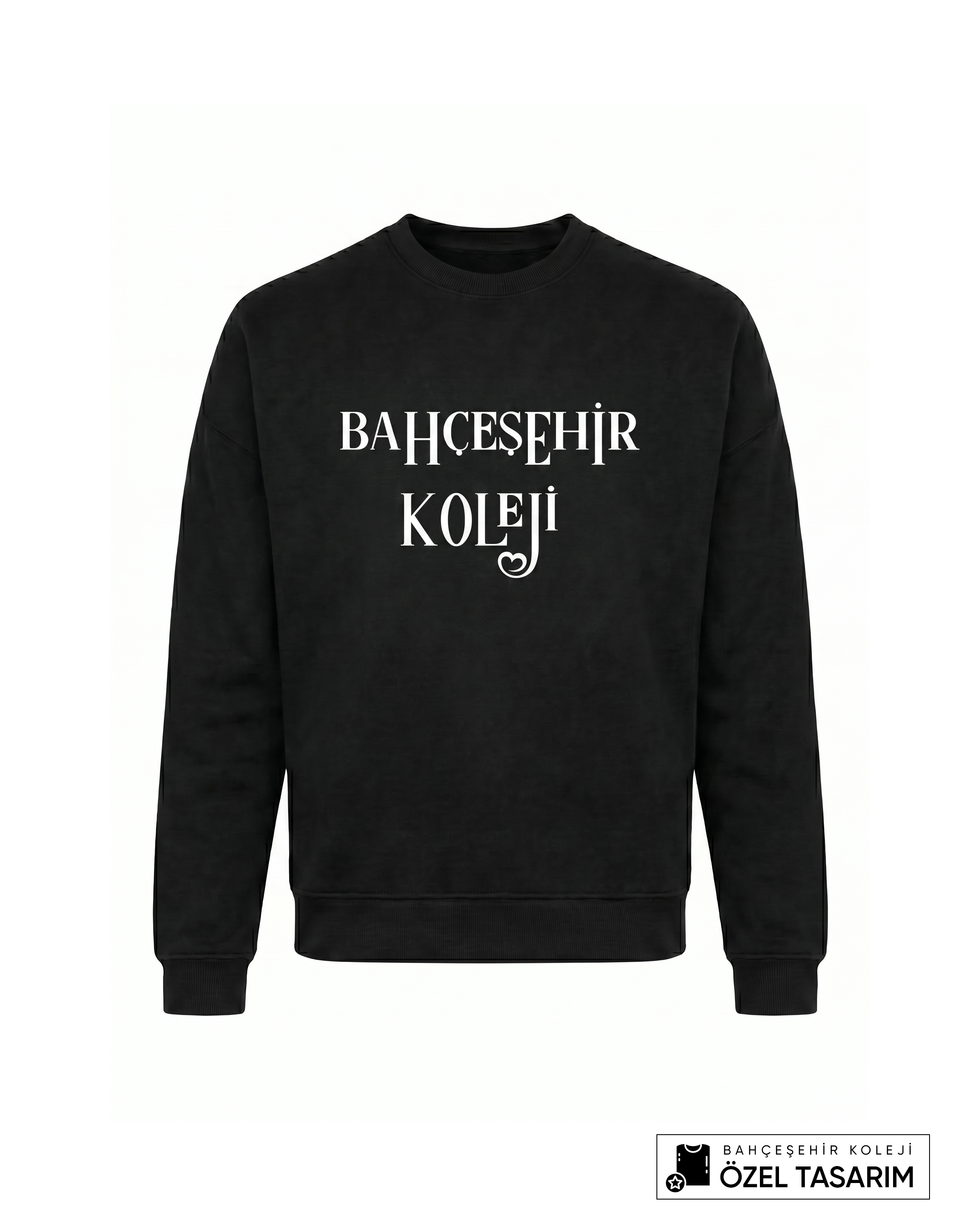 Bahçeşehir Koleji Özel Tasarım Yazılı Sweatshirt