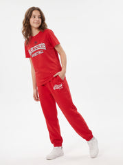 Bahçeşehir Koleji Kırmızı Basketball T-Shirt + Kırmızı Eşofman Kombini