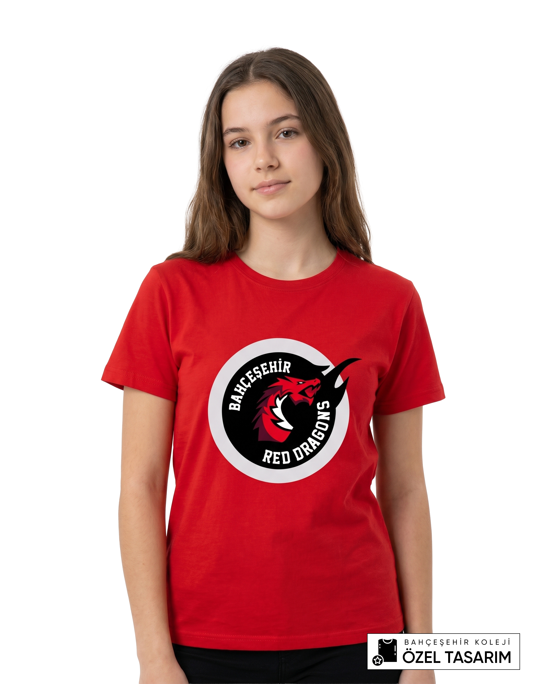 Bahçeşehir Koleji Red Dragons Logolu T-Shirt