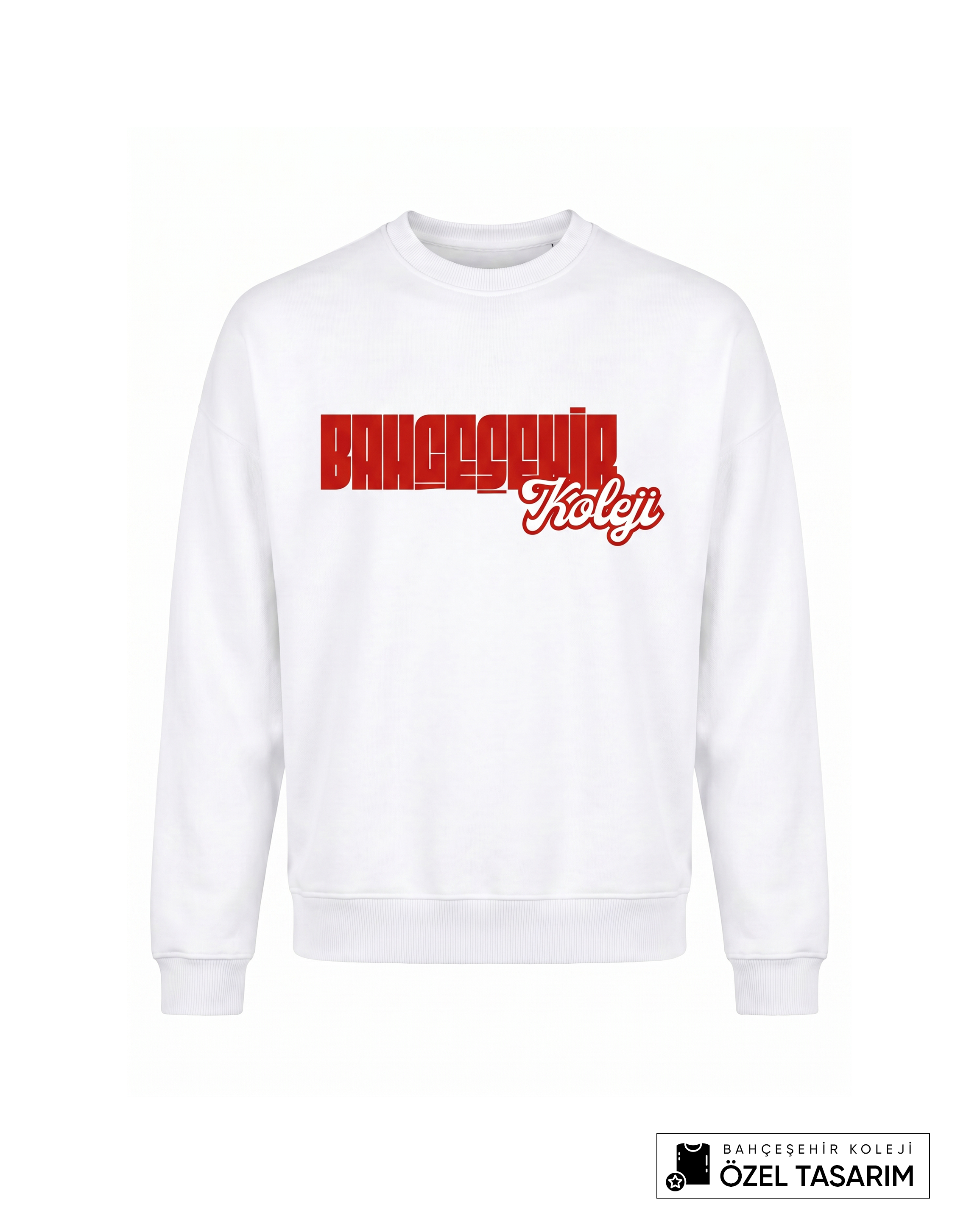 Bahçeşehir Koleji Özel Tasarım Yazılı Sweatshirt
