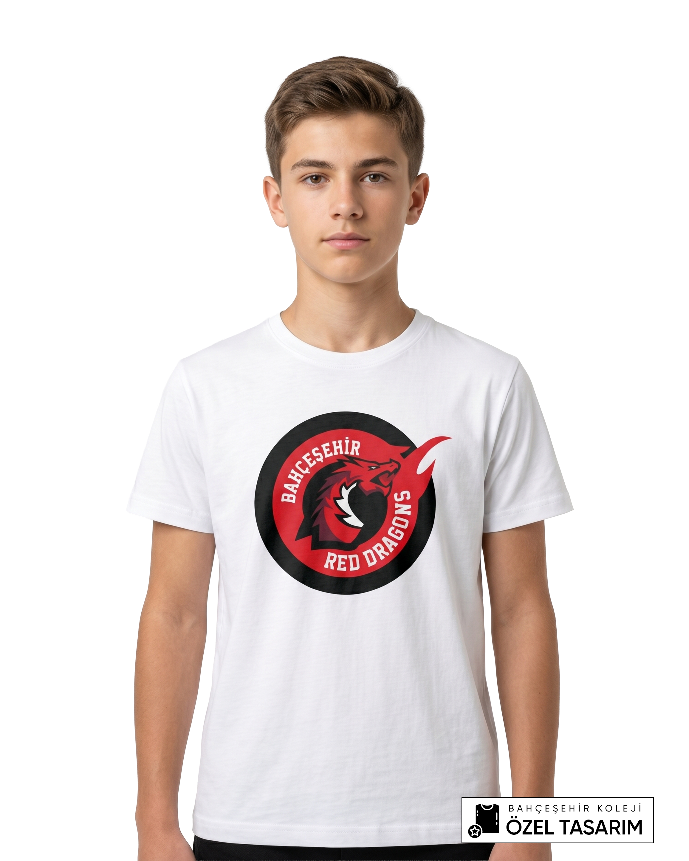 Bahçeşehir Koleji Red Dragons Logolu T-Shirt