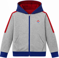 Bahçeşehir Koleji Gri Logolu Mavi Fermuarlı Kolej Ceketi