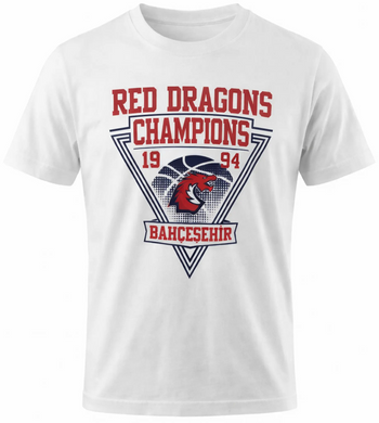Bahçeşehir Red Dragons Beyaz T-Shirt