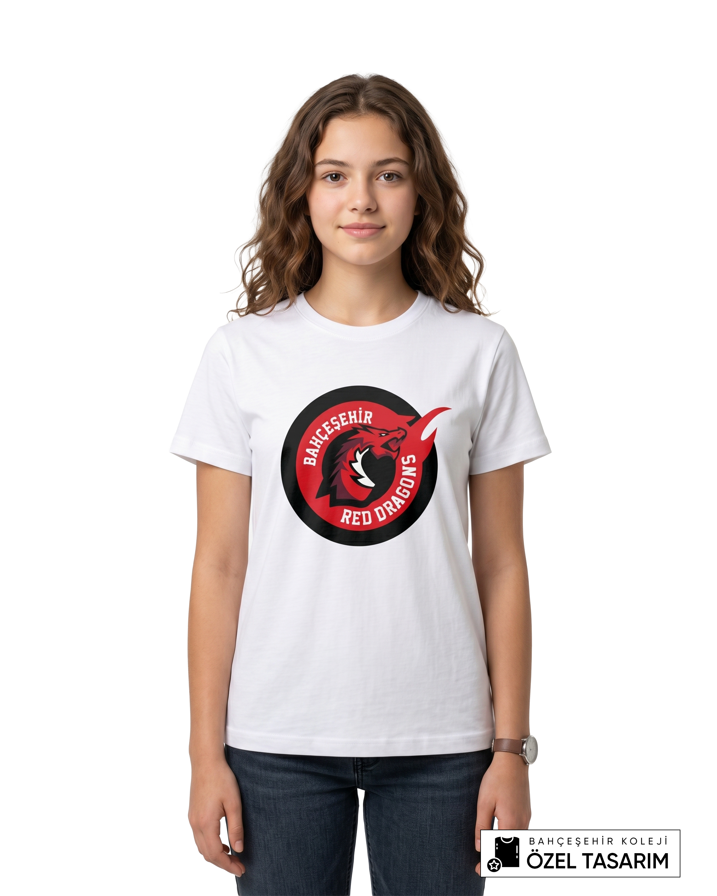 Bahçeşehir Koleji Red Dragons Logolu T-Shirt