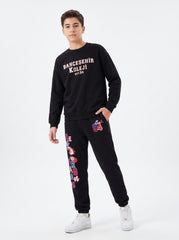 Bahçeşehir EST 94 Sweatshirt + Champion Siyah T-Shirt + Red Dragons Siyah Eşofman Altı Kombin