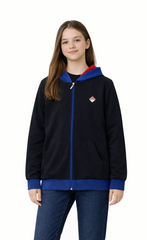 Bahçeşehir Koleji Mavi Fermuarlı Logolu Kolej Ceketi bigkeepcollection