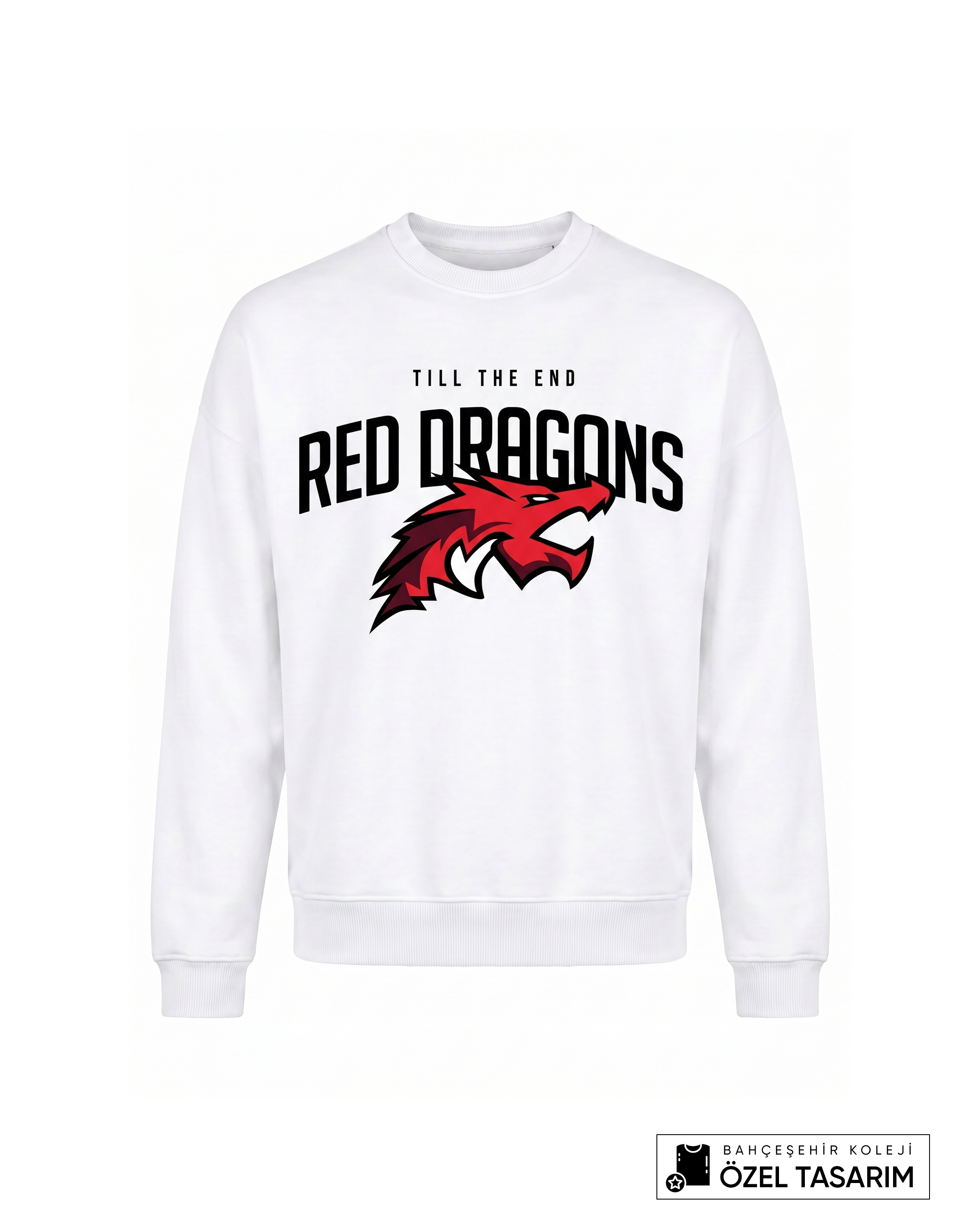 Bahçeşehir Koleji Red Dragons Özel Tasarım Sweatshirt
