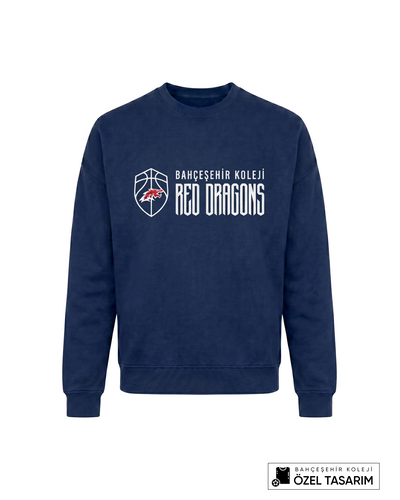 Bahçeşehir Koleji Red Dragons Basketball Temalı Özel Tasarım Sweatshirt