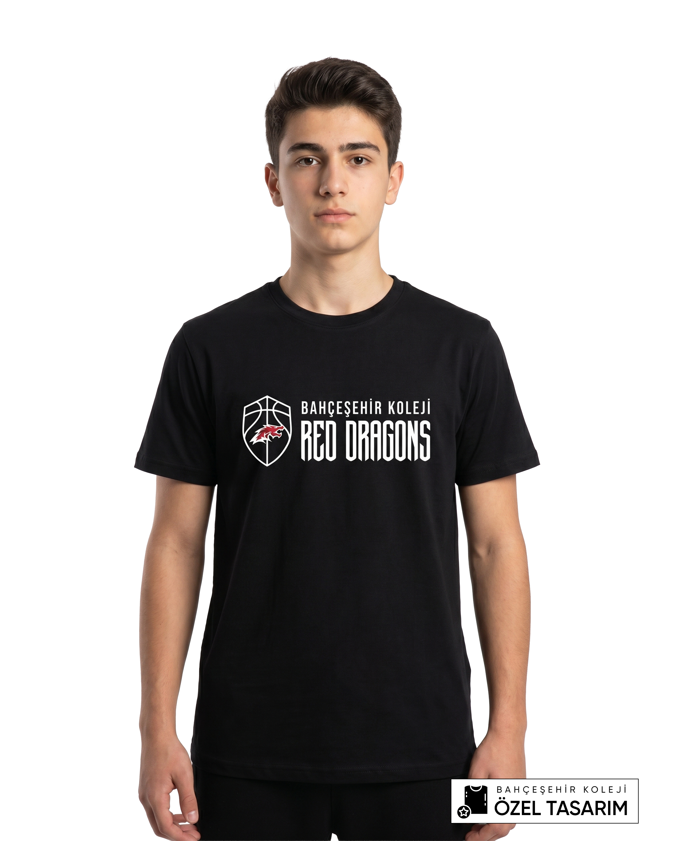 Bahçeşehir Koleji Red Dragons Basketball Temalı Özel Tasarım T-shirt