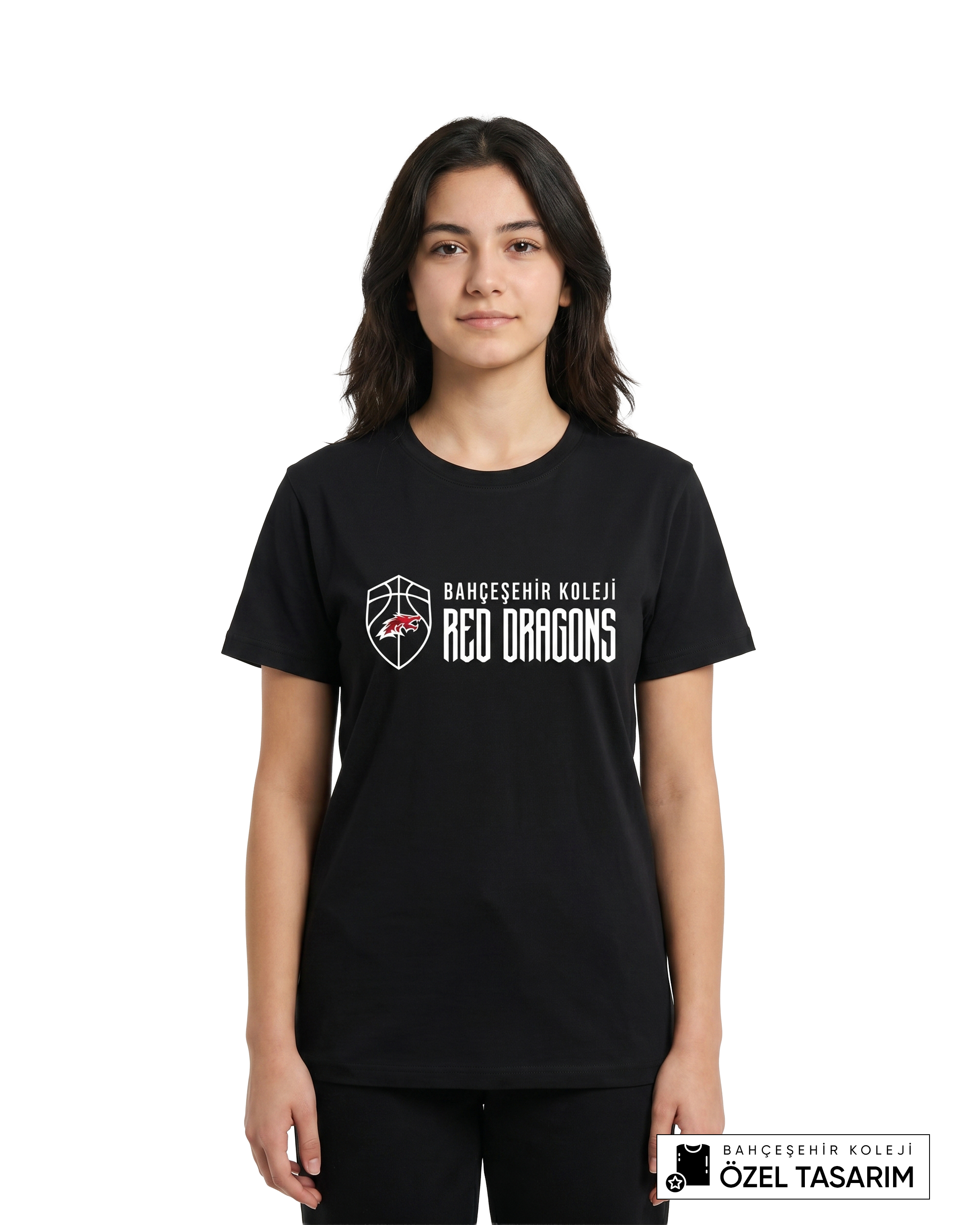 Bahçeşehir Koleji Red Dragons Basketball Temalı Özel Tasarım T-shirt