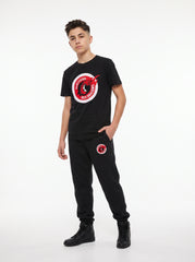 Bahçeşehir Koleji Siyah Logolu T-Shirt + Logolu Siyah Eşofman Kombin