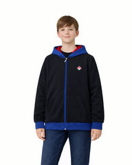 Bahçeşehir Koleji Mavi Fermuarlı Logolu Kolej Ceketi bigkeepcollection