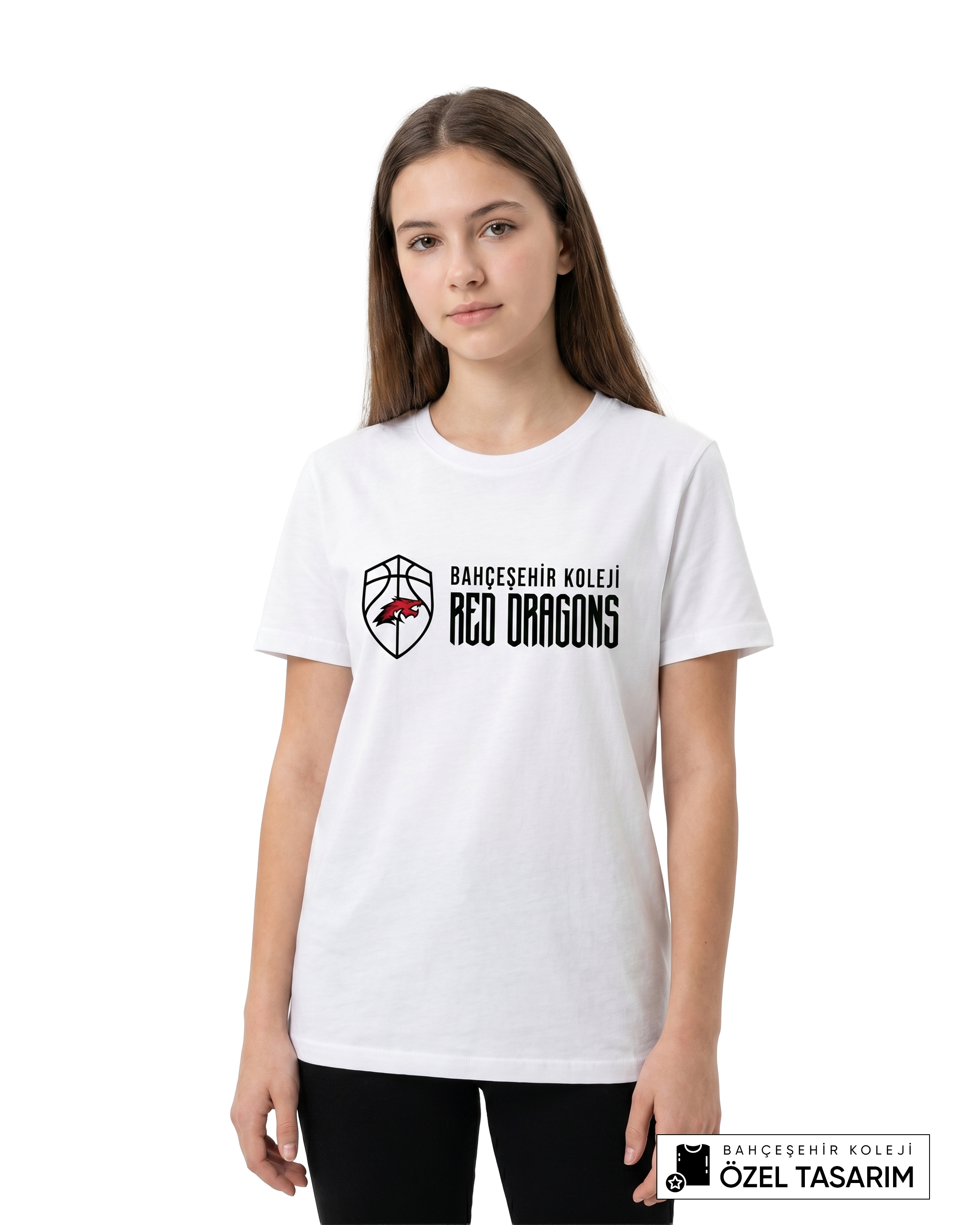 Bahçeşehir Koleji Red Dragons Basketball Temalı Özel Tasarım T-shirt