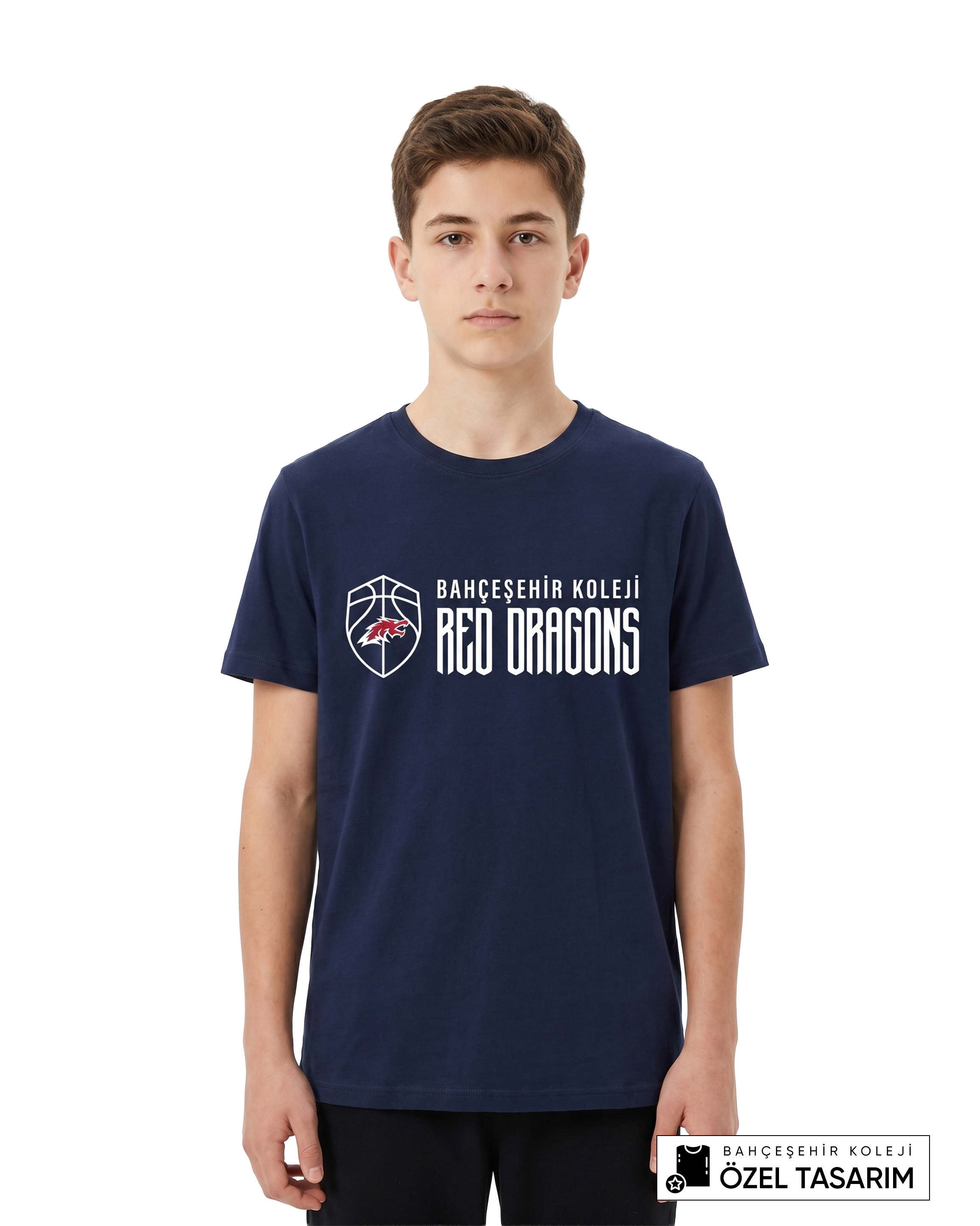 Bahçeşehir Koleji Red Dragons Basketball Temalı Özel Tasarım T-shirt