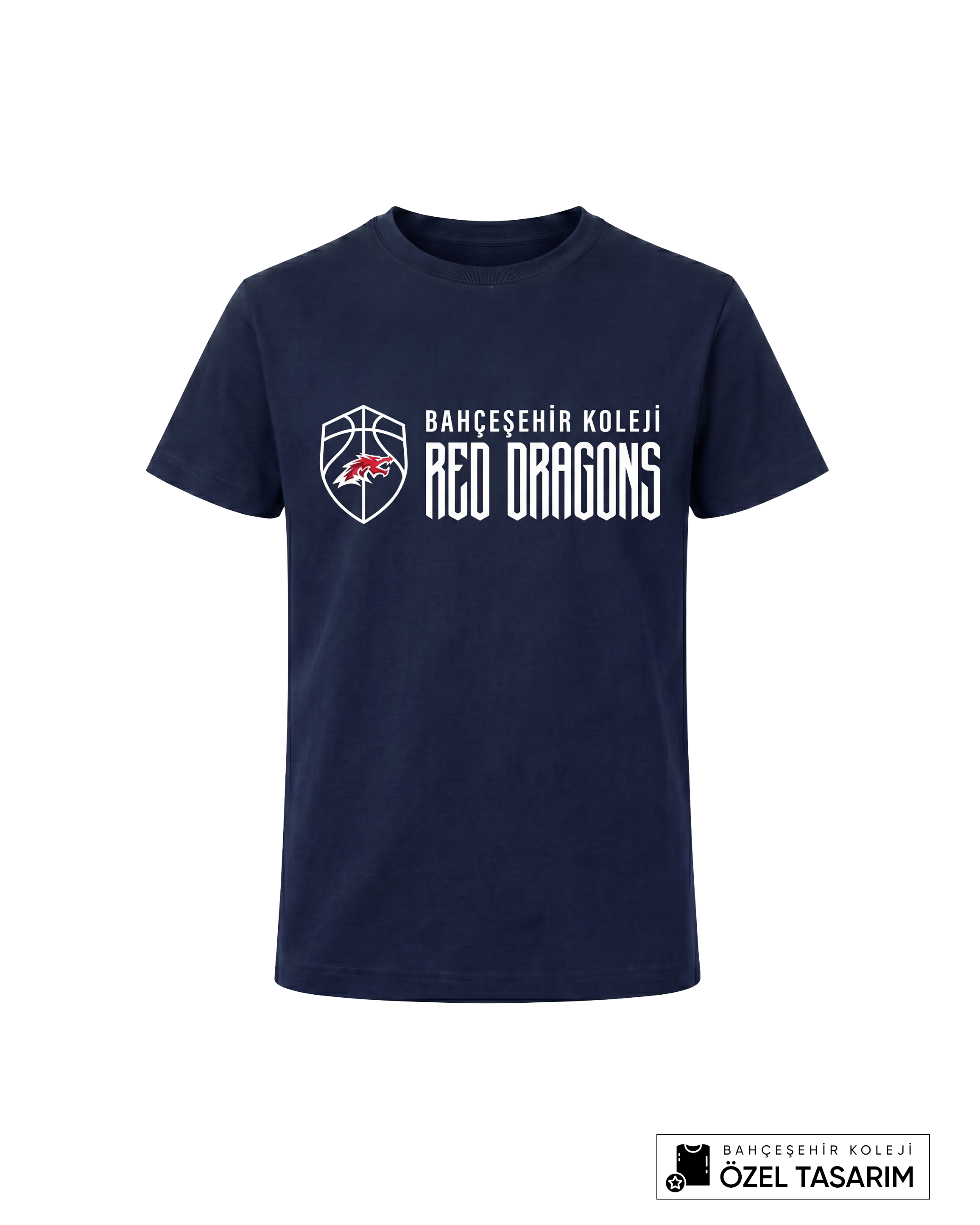 Bahçeşehir Koleji Red Dragons Basketball Temalı Özel Tasarım T-shirt