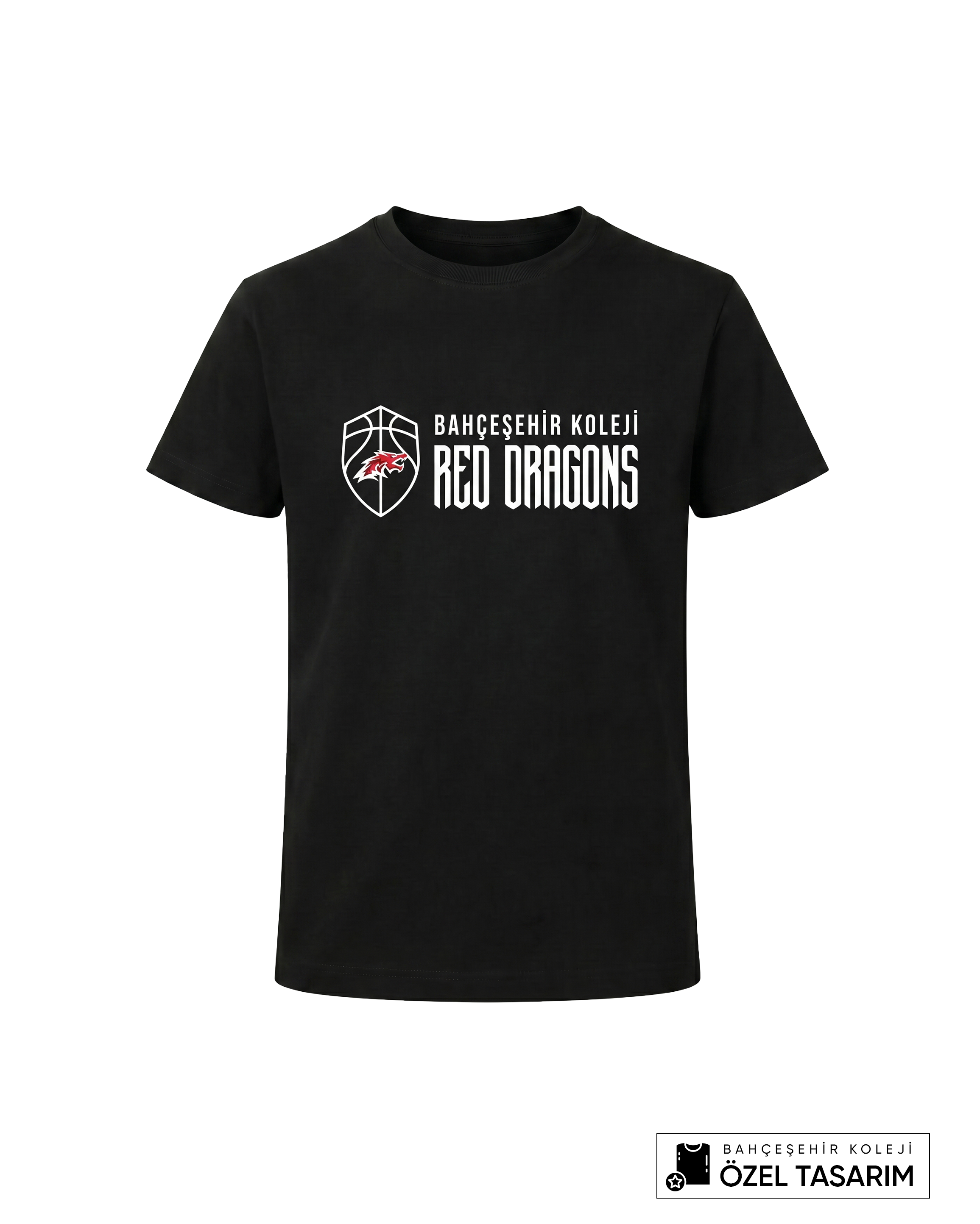 Bahçeşehir Koleji Red Dragons Basketball Temalı Özel Tasarım T-shirt