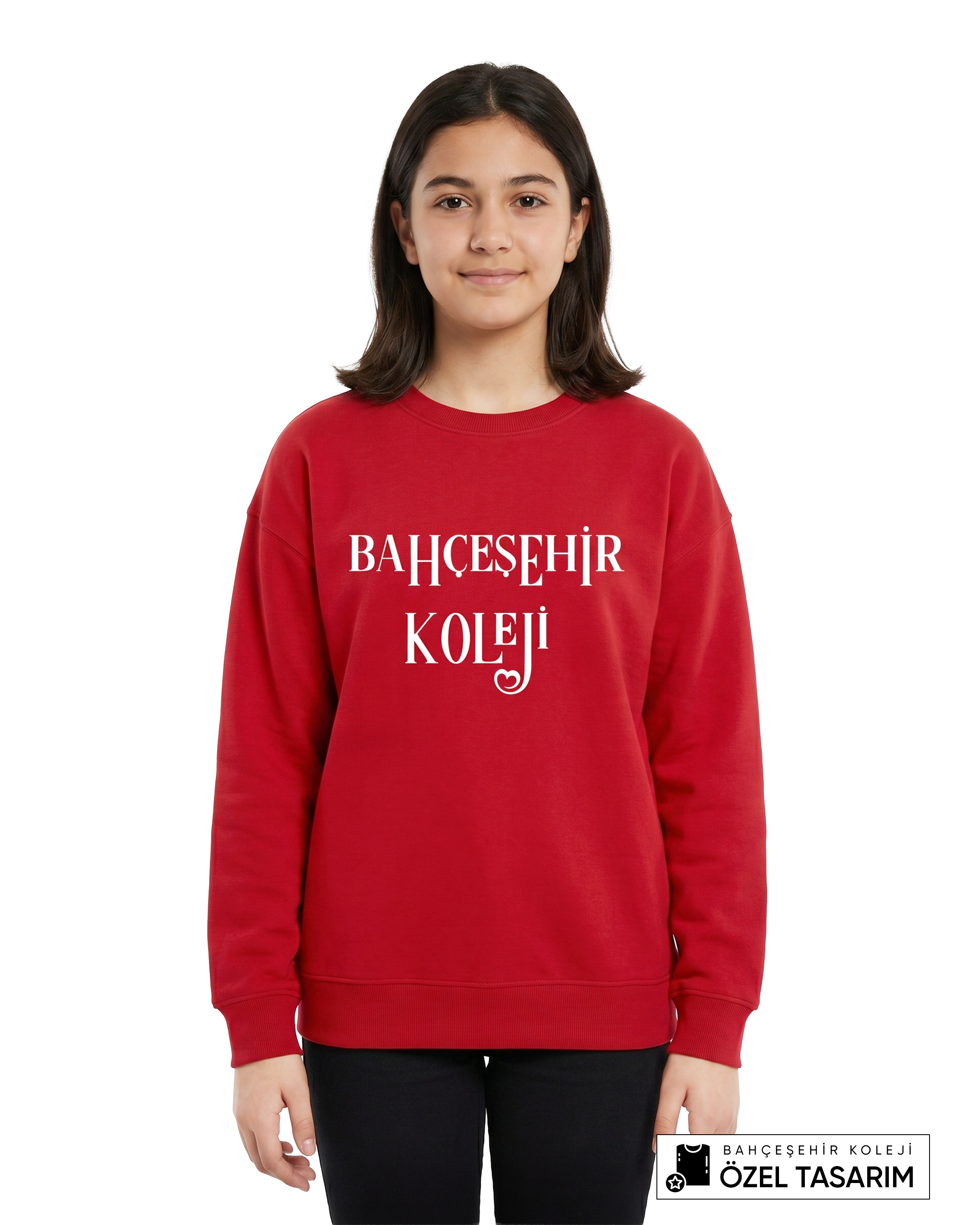 Bahçeşehir Koleji Özel Tasarım Yazılı Sweatshirt