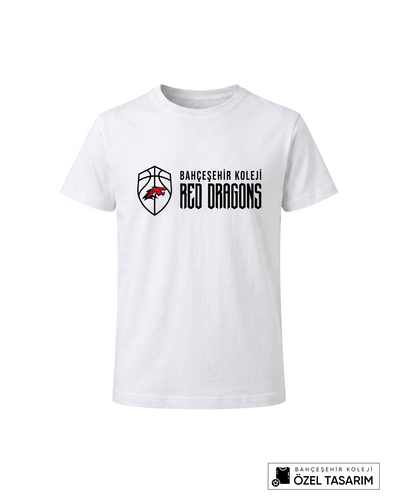 Bahçeşehir Koleji Red Dragons Basketball Temalı Özel Tasarım T-shirt