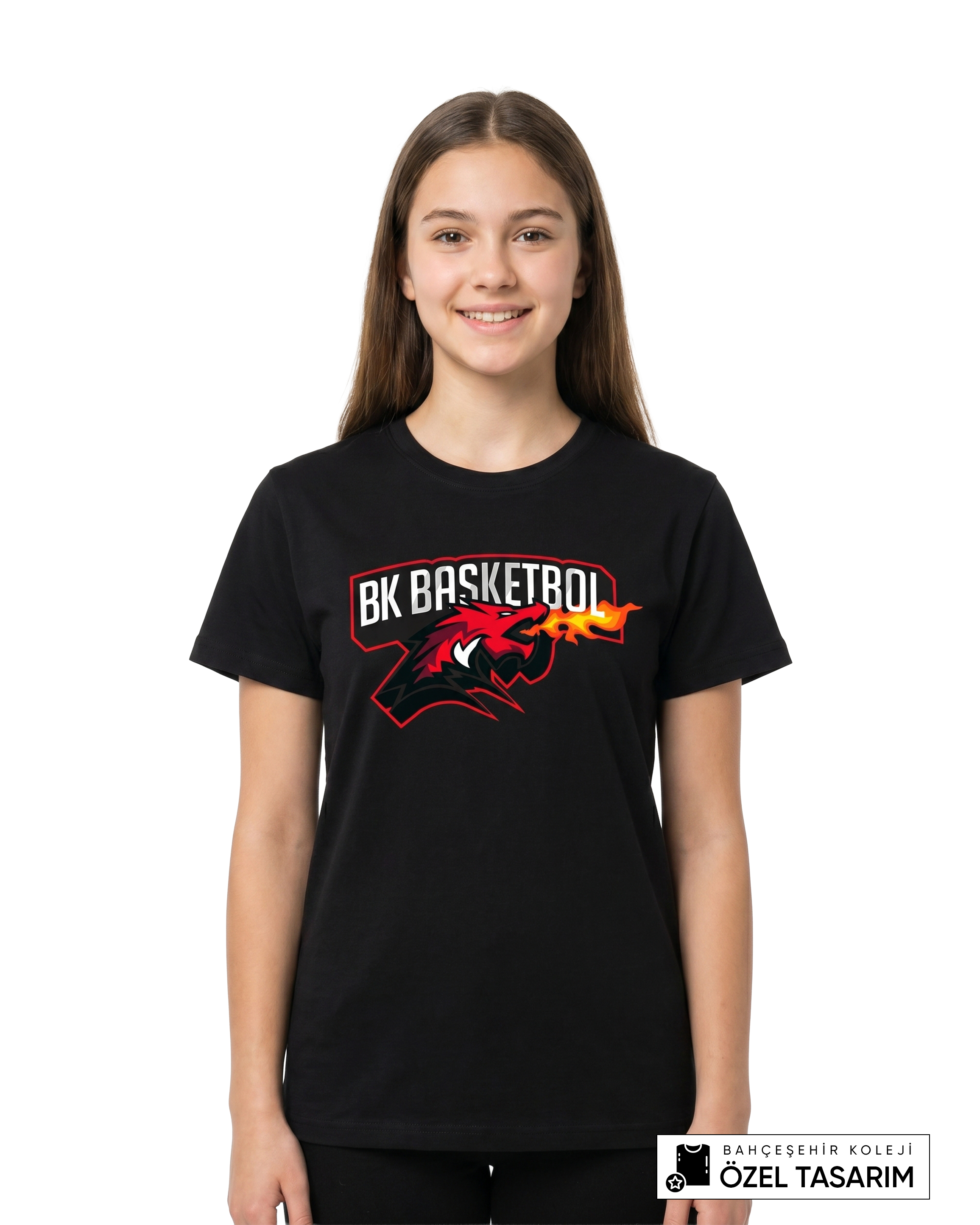 Bahçeşehir Koleji BK Basketbol Logolu Özel Tasarım T-shirt